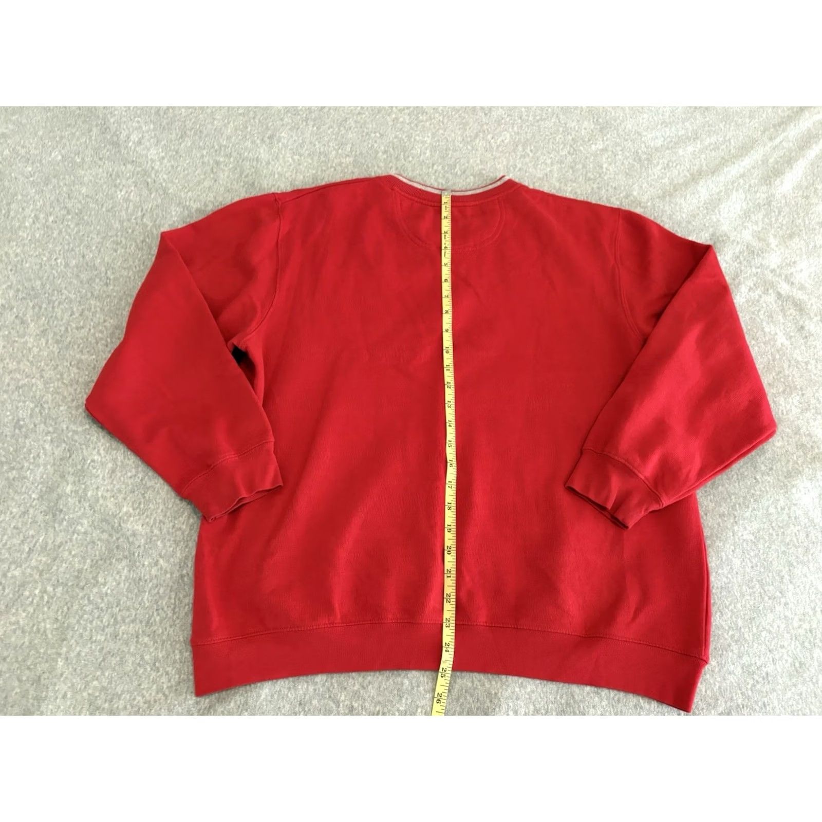 Disney VINTAGE Disney Eeyore Think Cheery Red Sweatshirt Winnie the Pooh Large Women Pullover Red 90s Cartoon Disney Boys Girls Mens Womens Size L / US 10 / IT 46 - 6 Thumbnail