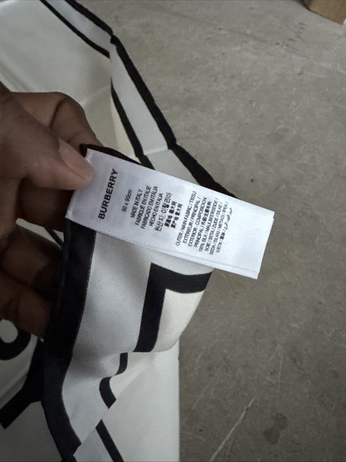 Burberry Burberry Show Invite Scarf Size ONE SIZE - 3 Thumbnail