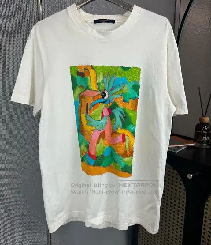 Louis Vuitton Louis Vuitton Colorful Graphic White T-Shirt . Size US L / EU 52-54 / 3 - 1 Thumbnail