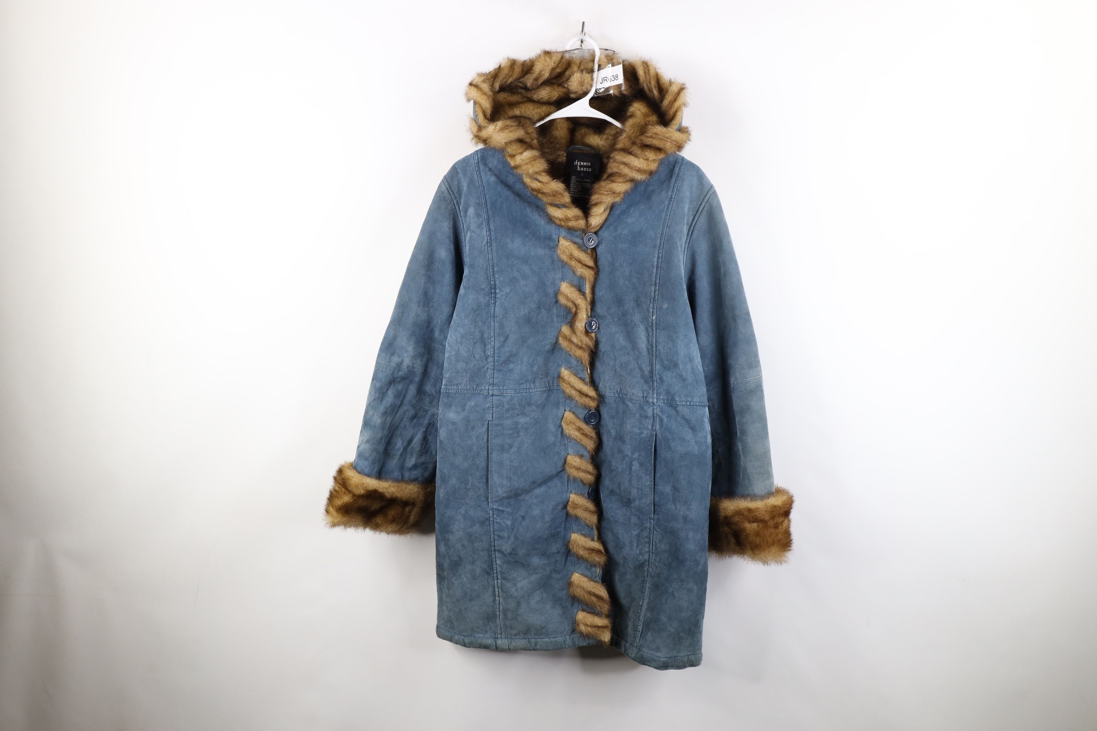 Vintage Vintage 90s Streetwear Suede Leather Hooded Pennylane Jacket Size S / US 4 / IT 40 - 1 Thumbnail