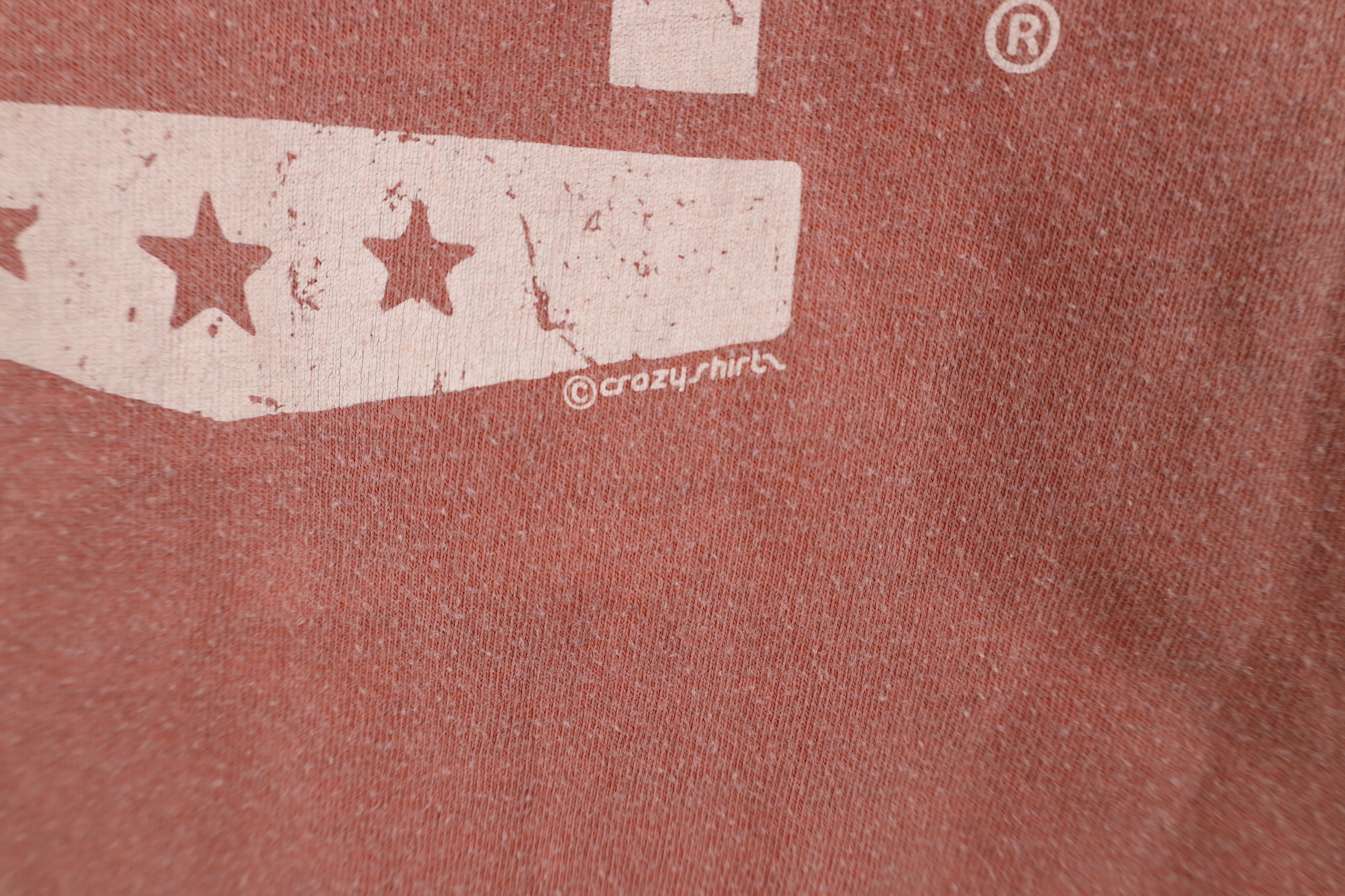 Vintage Vintage 90s Y2K Pigment Dye Jeep Motors T-Shirt Red Orange Size US M / EU 48-50 / 2 - 12 Thumbnail