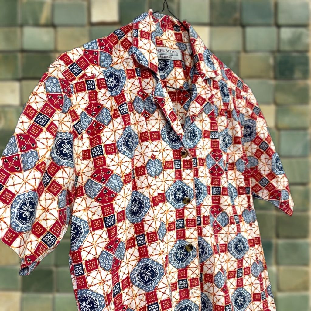 Vintage VINTAGE Karen Scott Camp Shirt Short Sleeve PS Petite Small Shirt Women Size S / US 4 / IT 40 - 1 Thumbnail