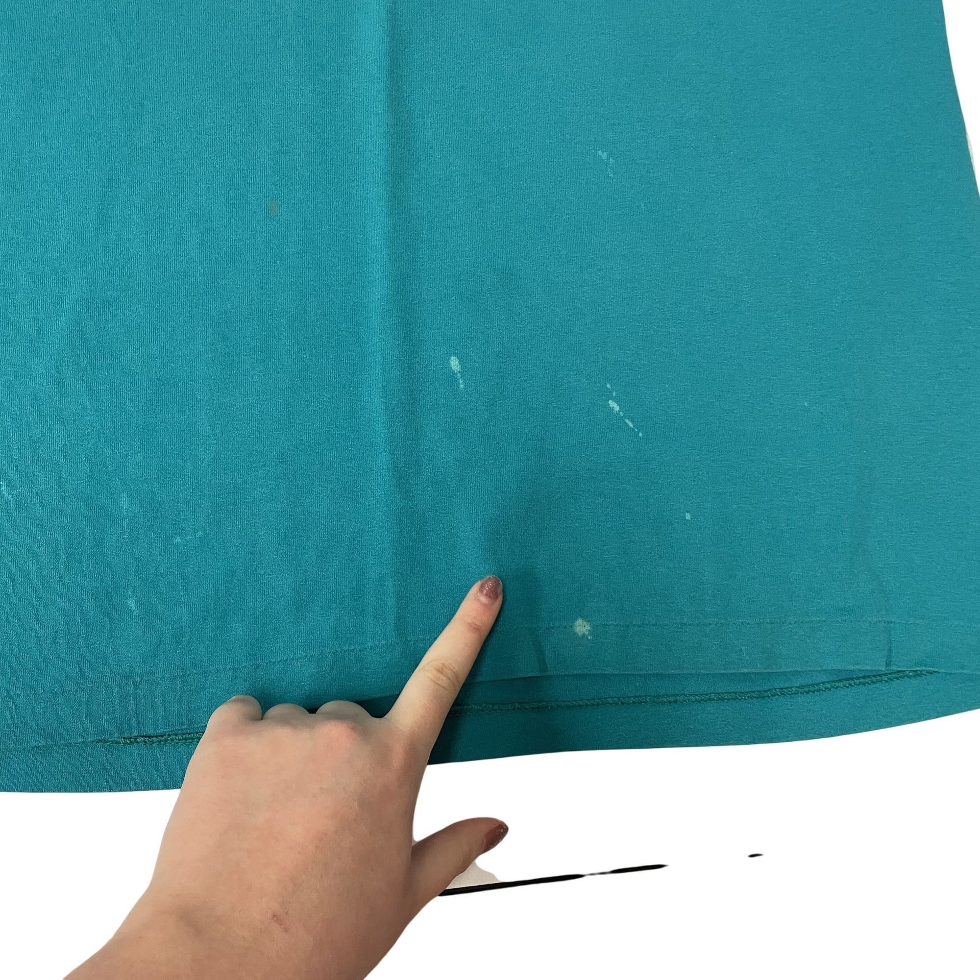 Hanes Vtg Hanes Aquamarine French Quarter NEW ORLEANS 50/50 Tee Size US L / EU 52-54 / 3 - 8 Thumbnail