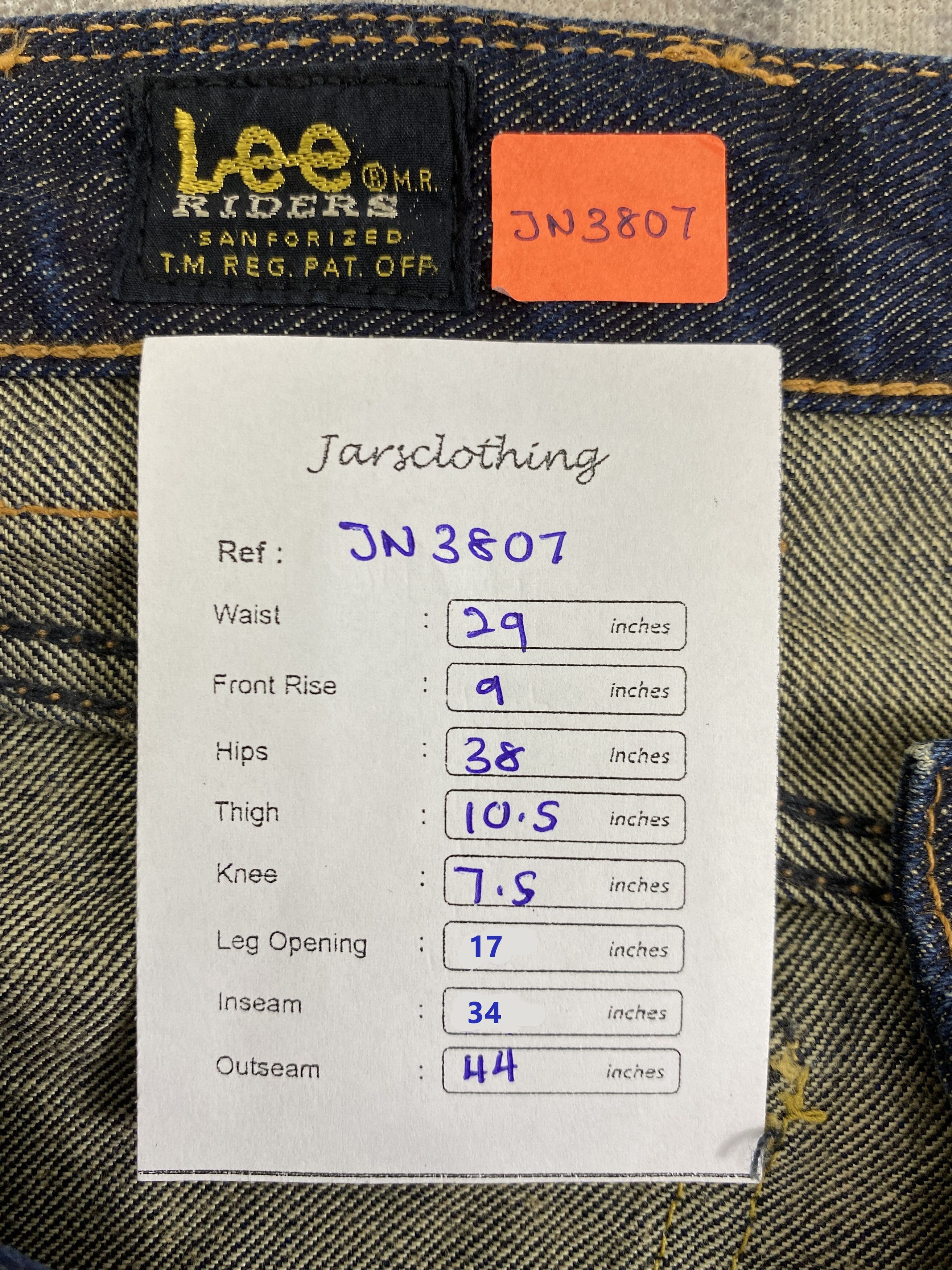 Levi's Vintage Lee Riders Flare Jeans 29x34 Denim- JN3807 Size US 29 - 8 Thumbnail