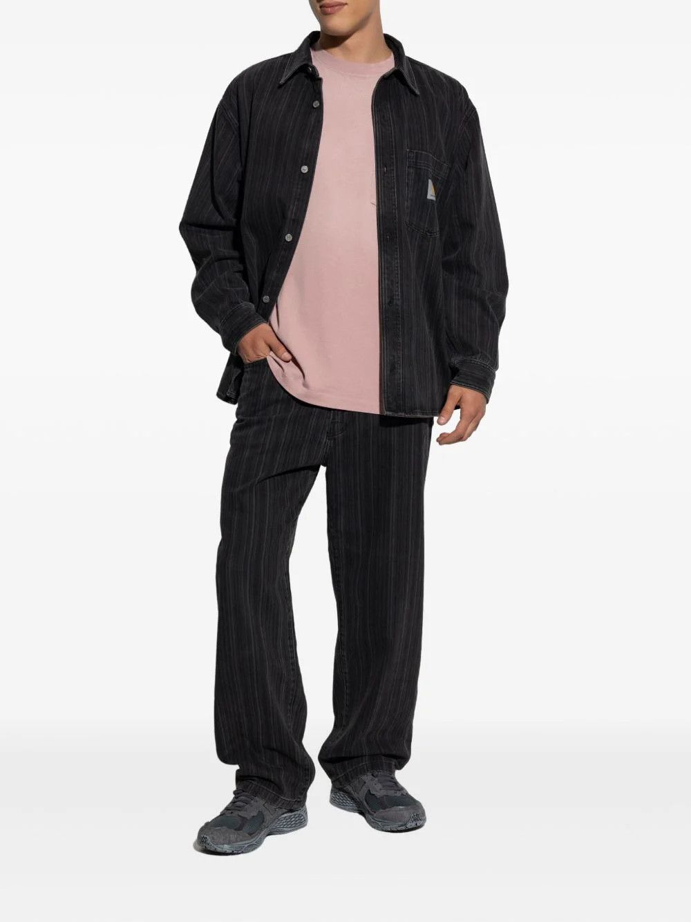 Carhartt Wip Carhartt WIP Rylan Stripe Pants Black (Stone Washed) Size 32 Size US 32 / EU 48 - 2 Thumbnail