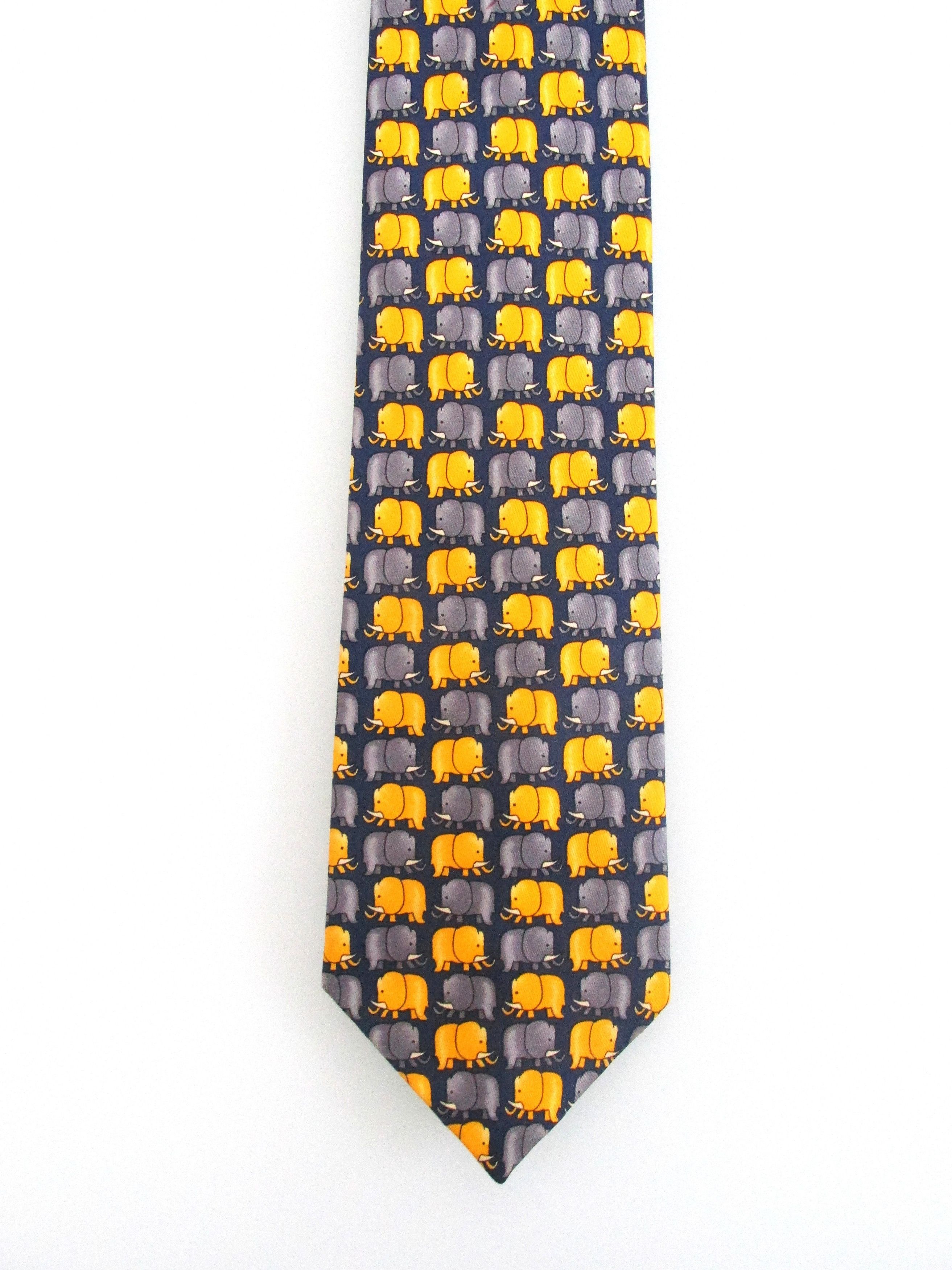 Other Elephant (NWOT) Men's Silk Tie by Charles of London Size ONE SIZE - 1 Thumbnail