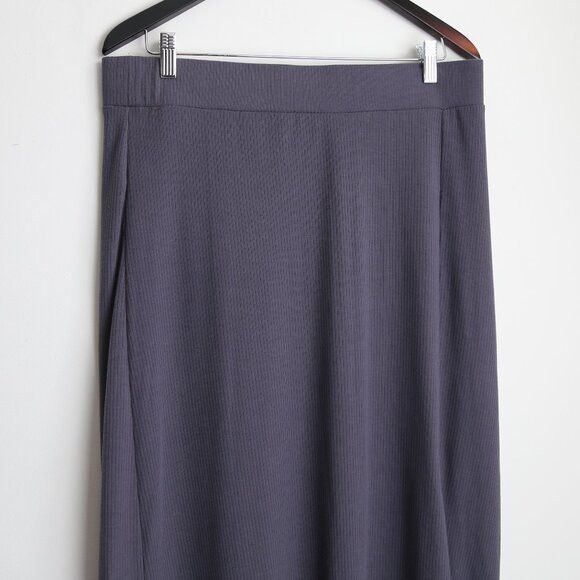 Torrid Torrid Maxi Super Soft Rib Column Periscope Skirt Size 1 Size 35" - 2 Thumbnail