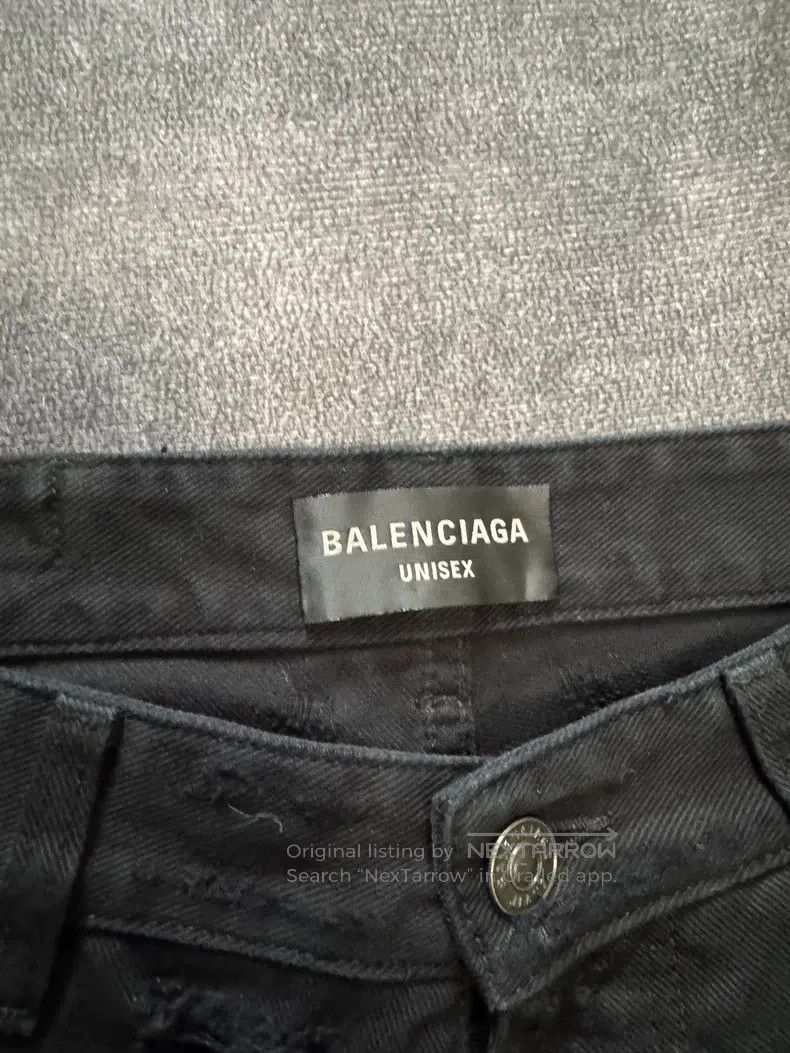 Other Balenciaga size XS Muddy Stain Destroyed Ripped Denim Pant Size US 27 - 3 Thumbnail