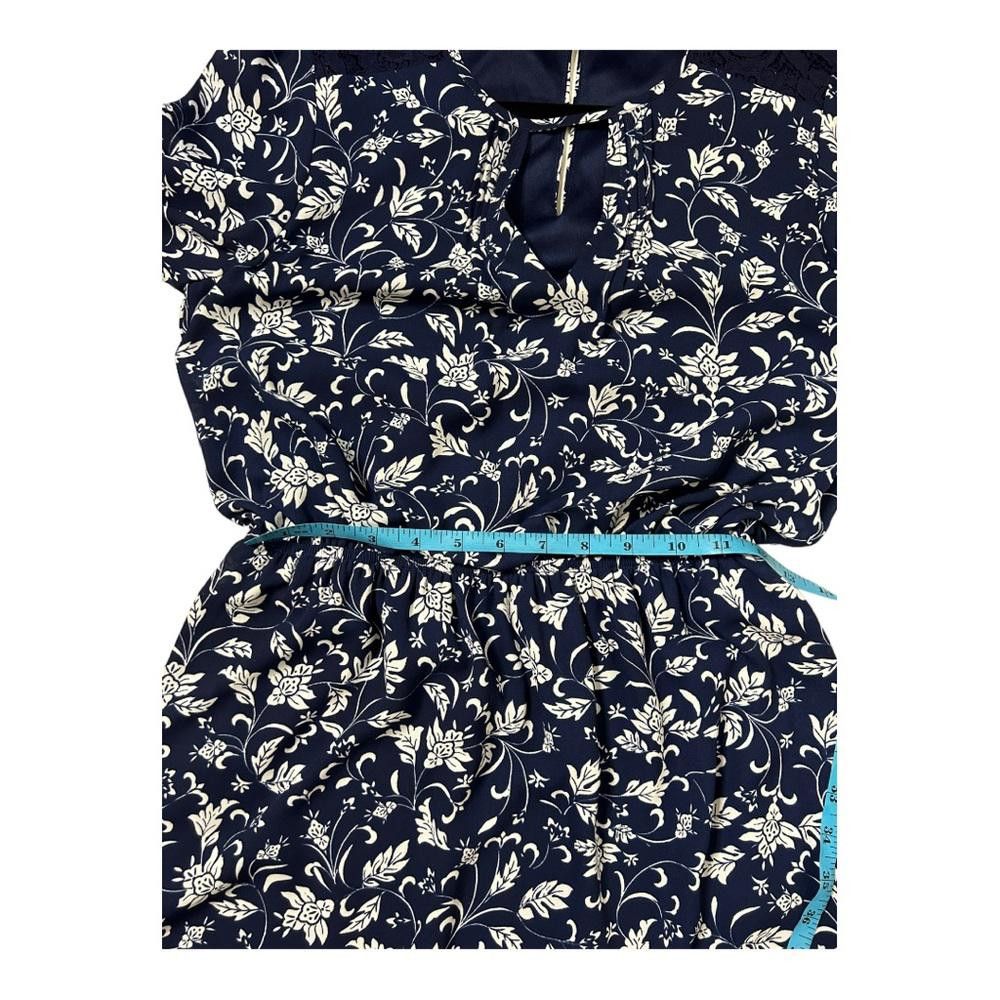 Express Express l Navy Floral Long Sleeve Mini Dress Small Size S / US 4 / IT 40 - 8 Thumbnail