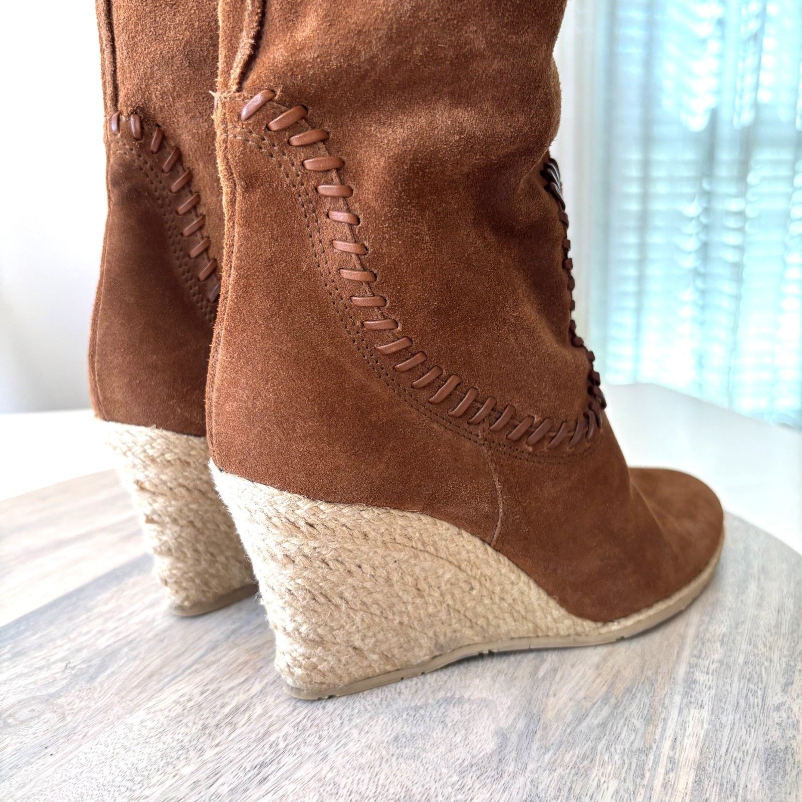 Donald Pliner Donald Pliner Suede Boots Women's Size 6.5 Brown Espadrille Size US 6.5 / IT 36.5 - 7 Thumbnail