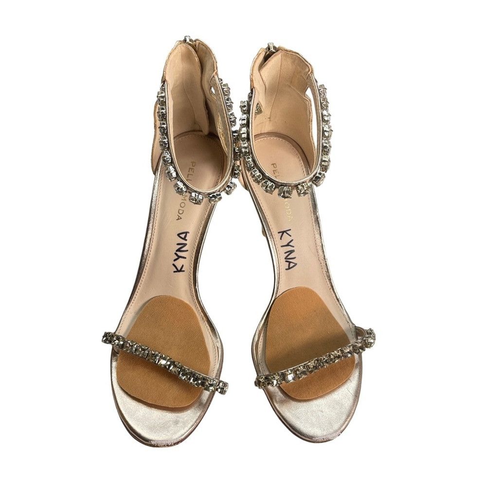 Pelle Moda Pelle Moda Heels in Snakeskin and Gold - Size 8 1/2 Size US 8.5 / IT 38.5 - 1 Thumbnail