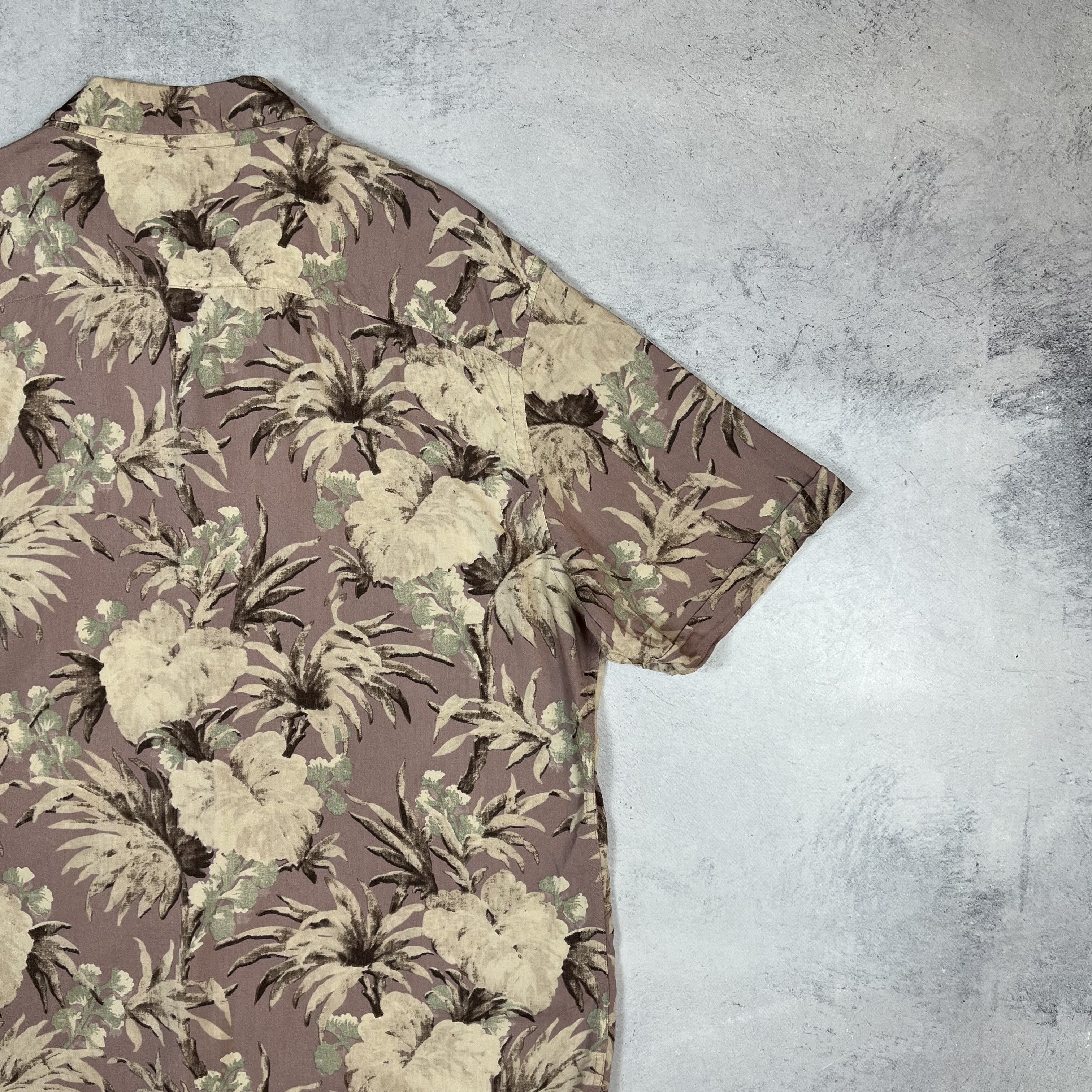 Allsaints AllSaints Laysan Short Sleeve Hawaii Button Up Shirt Size US XL / EU 56 / 4 - 18 Thumbnail