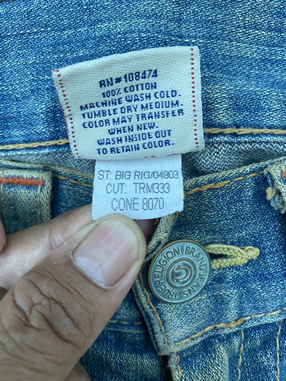 True Religion True Religion Dirty Rusty Distressed Denim Size US 30 / EU 46 - 15 Thumbnail