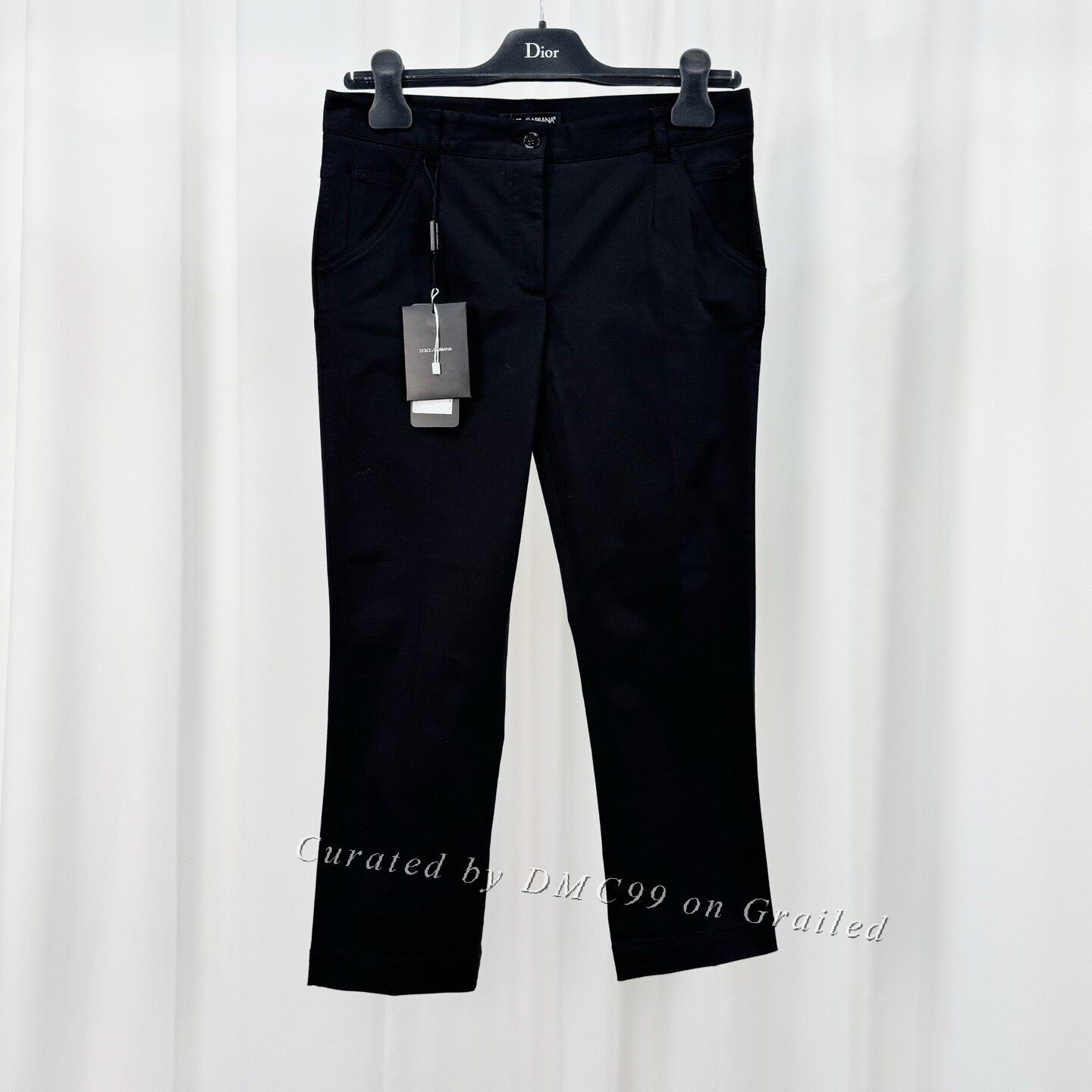 Dolce & Gabbana Dolce&Gabbana Black Logo Casual Pants Size US 40 / EU 56 - 1 Thumbnail