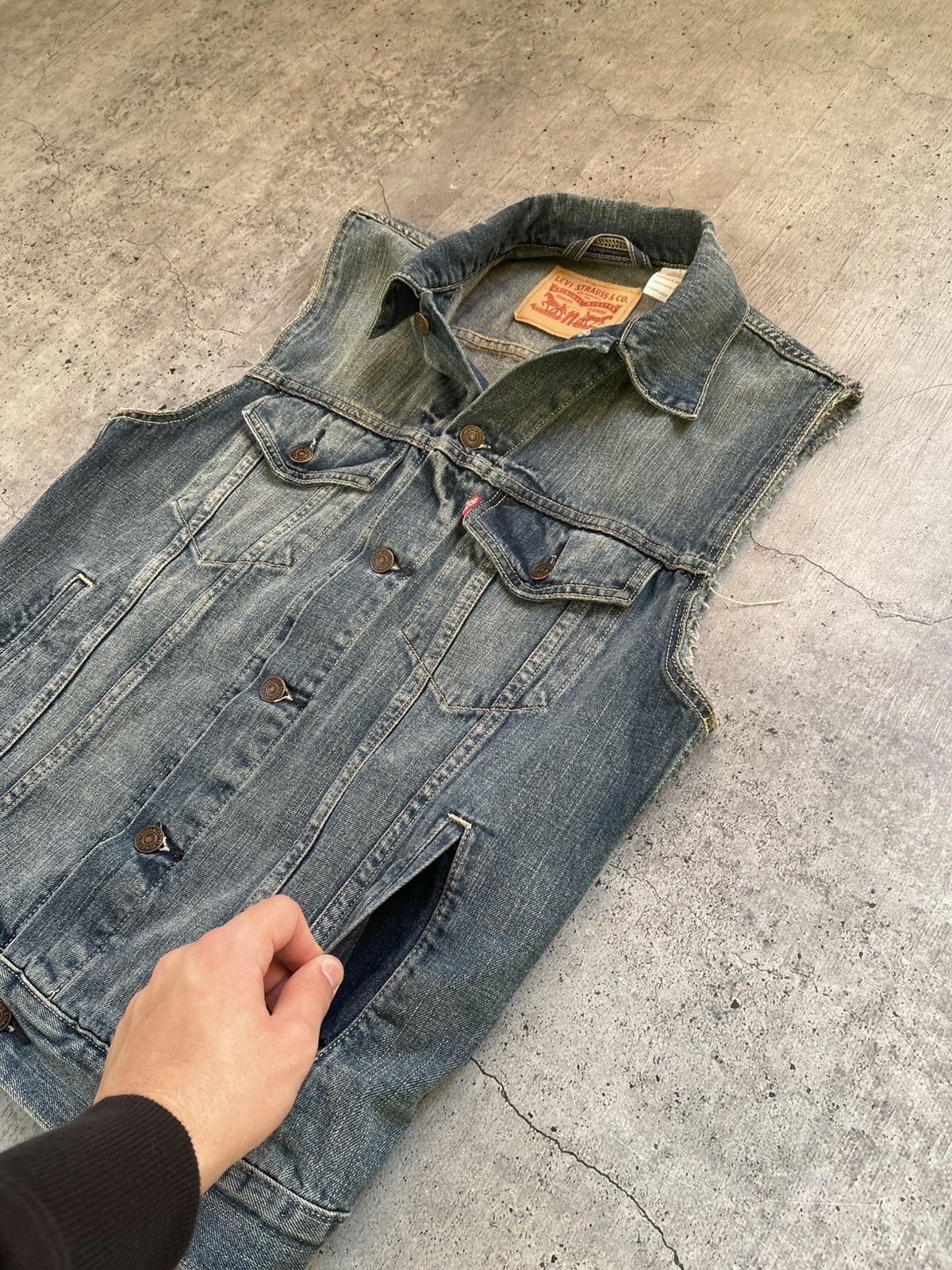 Levi's × Levi's Vintage Clothing × Vintage Vintage Levis vest denim USA size L Size US L / EU 52-54 / 3 - 6 Thumbnail