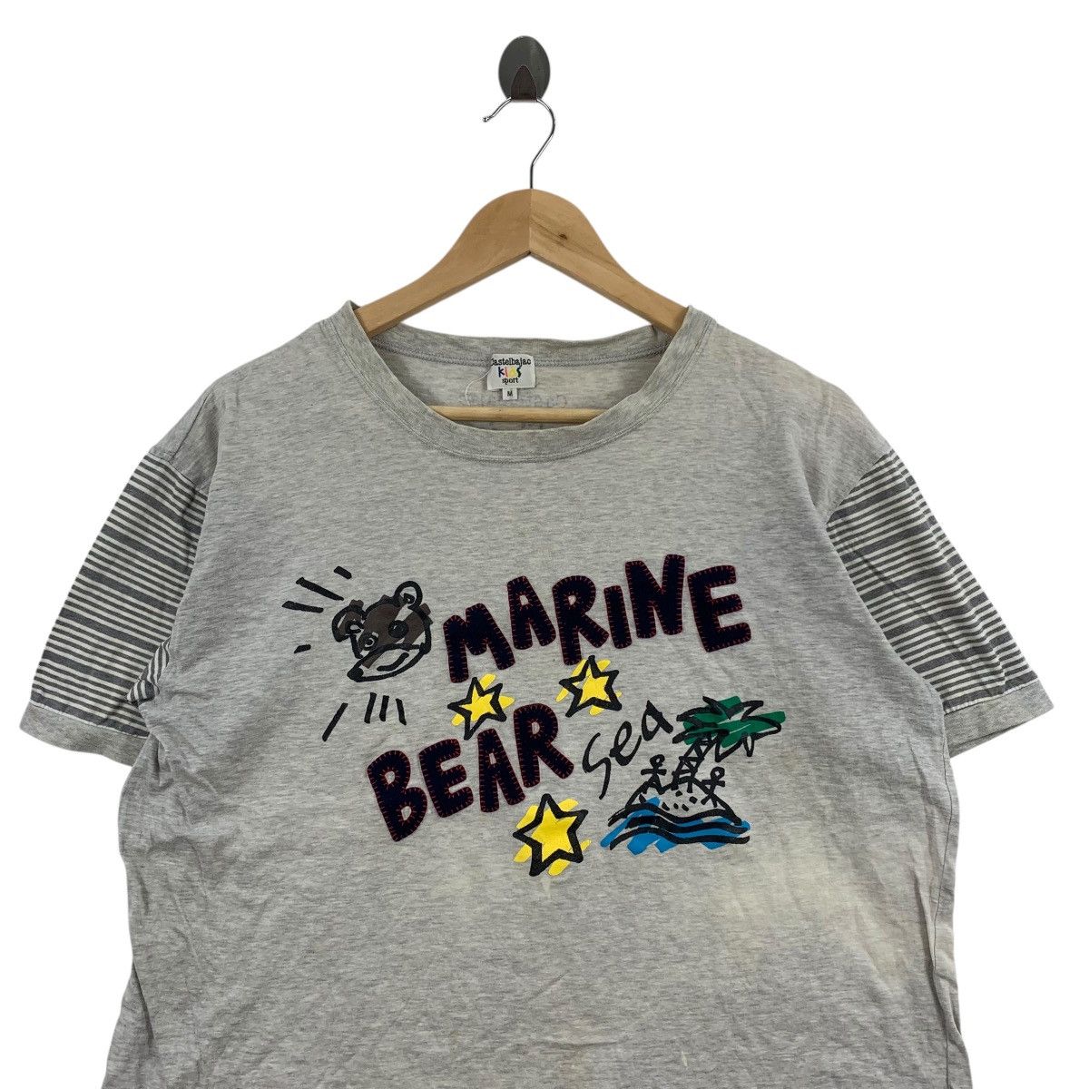 Vintage JC DE CASTELBAJAC Marine Bear Sea Kids Short Sleeve Tshirt Size US M / EU 48-50 / 2 - 2 Thumbnail