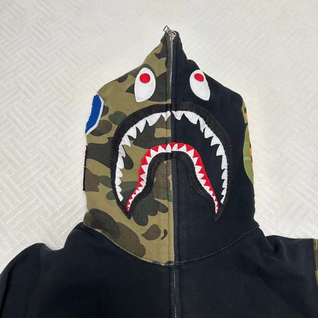 Bape 1ST CAMO SHARK FULL ZIP HOODIE Size US M / EU 48-50 / 2 - 3 Thumbnail