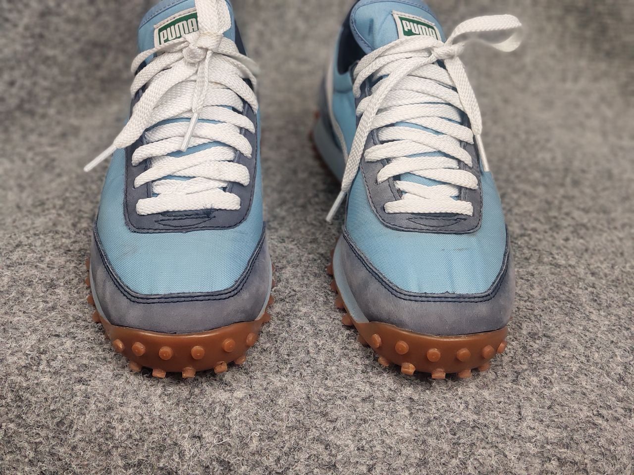 Puma Vintage 00's Puma Fast Rider Blue Logo Sneakers Shoes Y2K Size US 7 / IT 37 - 9 Thumbnail