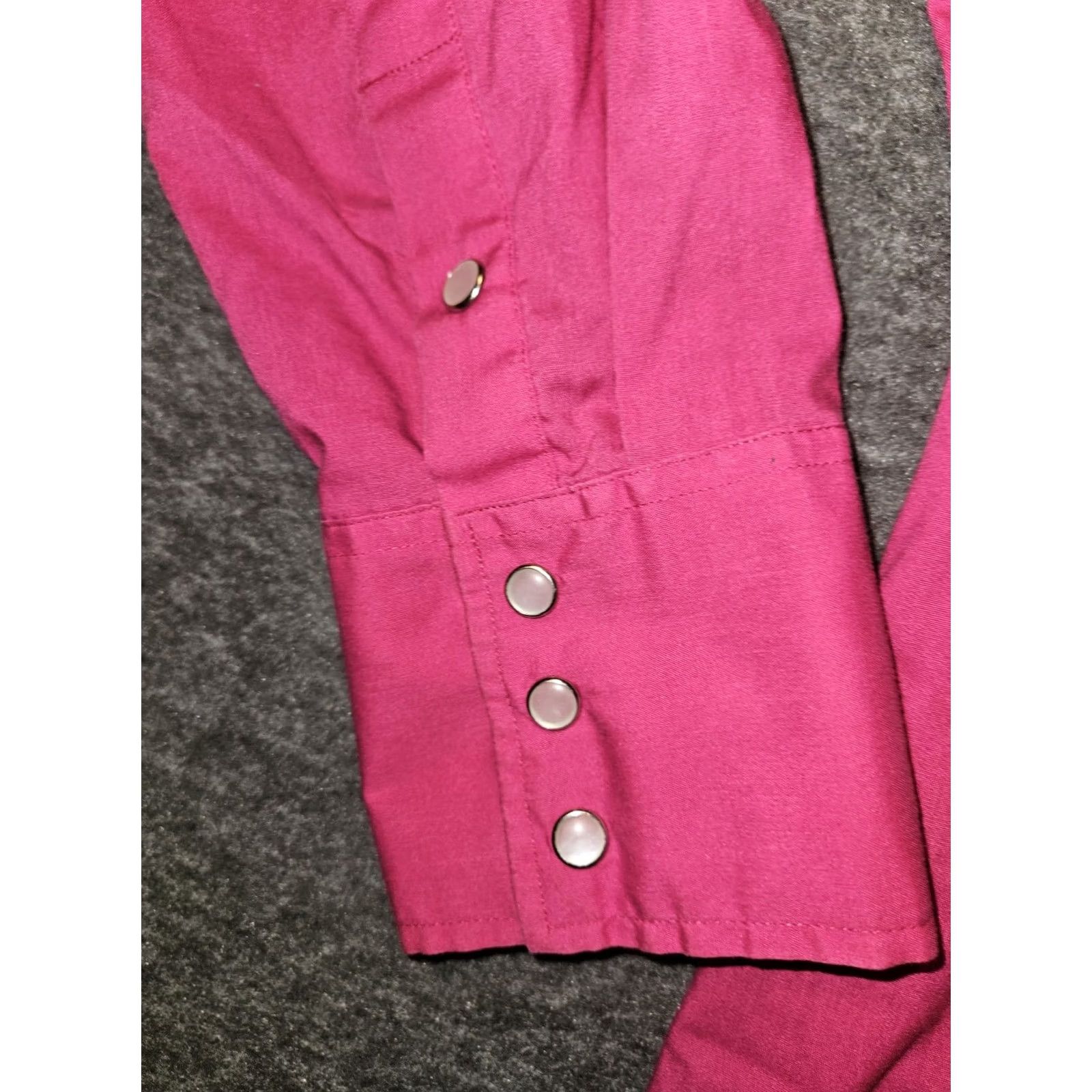 Vintage VINTAGE Sheplers Western Pearl Snap Shirt Men 16.5 33 Magenta Long Sleeve Pink Button-Up Size US XL / EU 56 / 4 - 5 Thumbnail