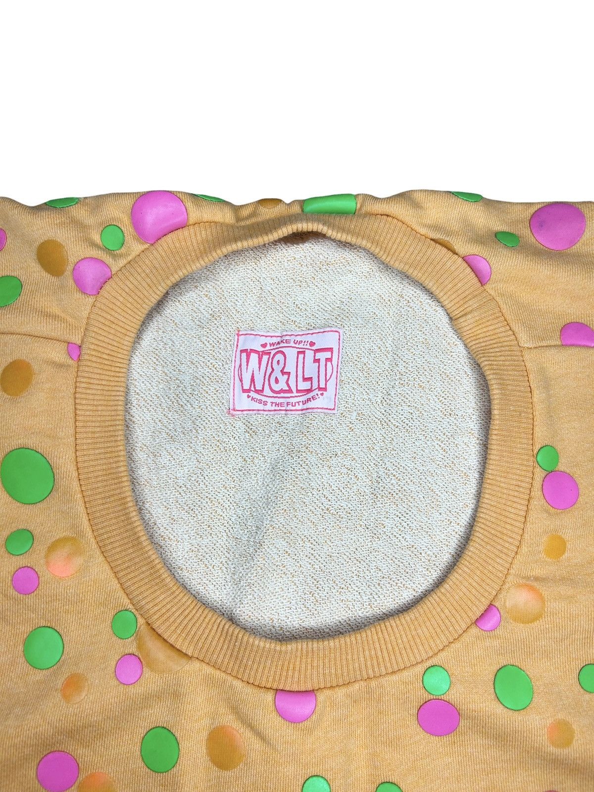 W&LT 90s Polka Dot Square Sweatshirt Size L / US 10 / IT 46 - 2 Thumbnail