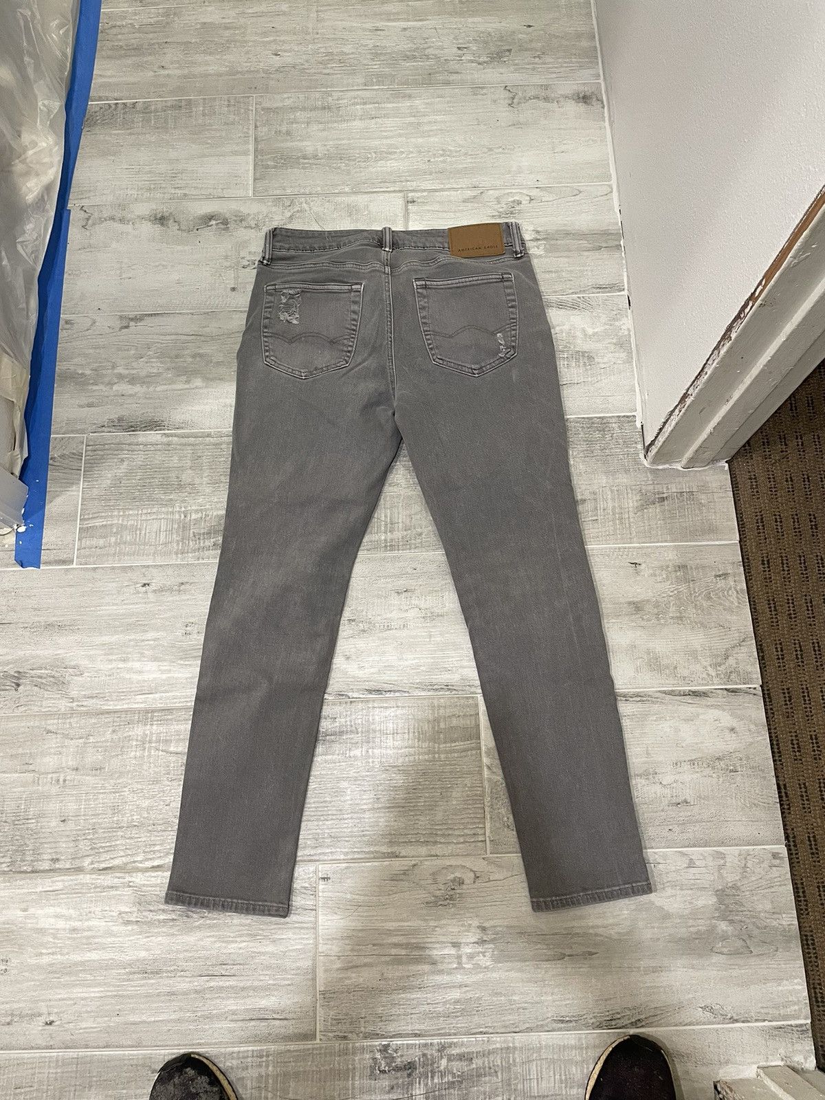 American Eagle Outfitters AMERICAN EAGLE FLEX 30X30 GRAY DENIM PANTS Size US 30 / EU 46 - 2 Thumbnail