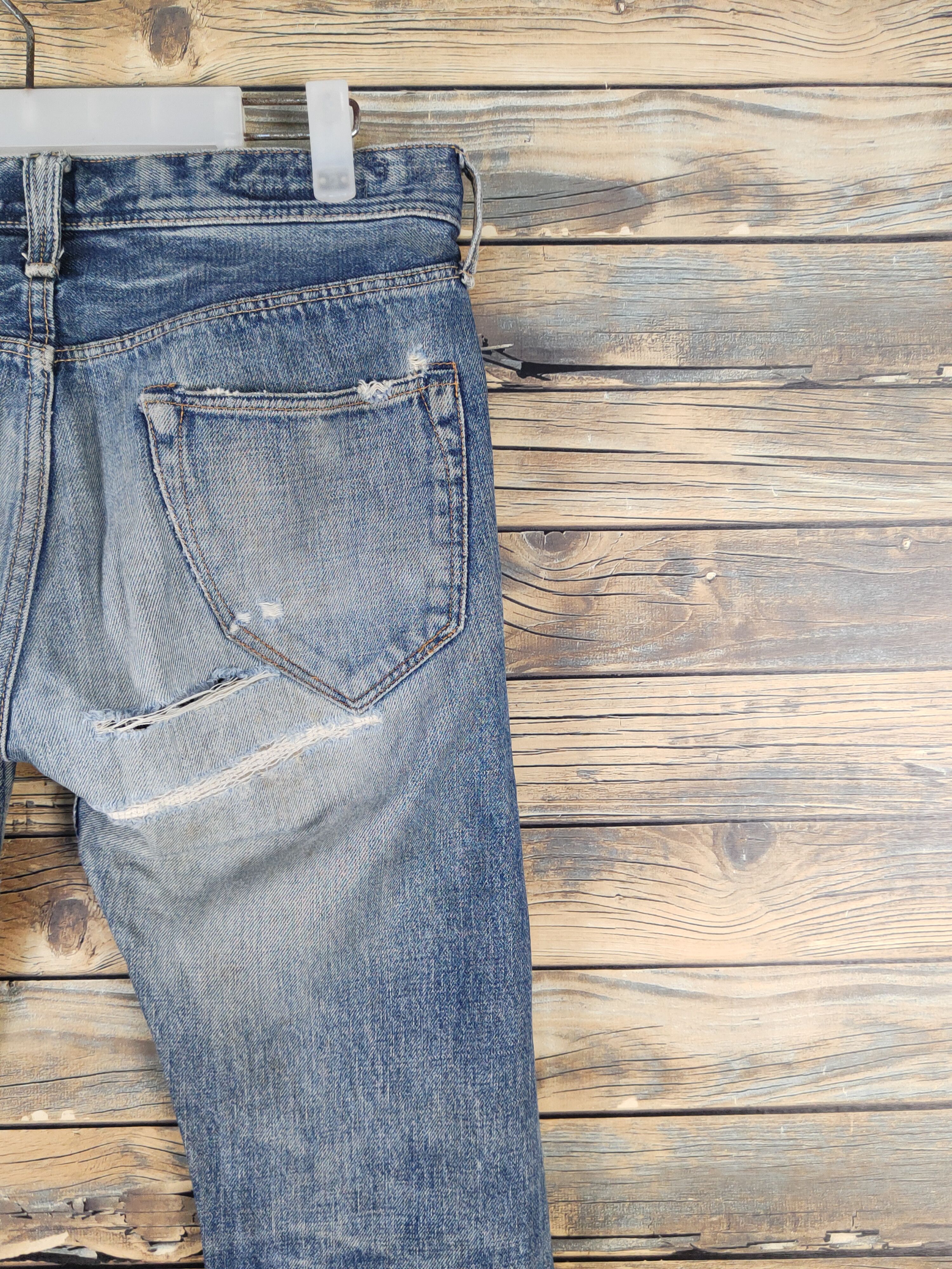 Spellbound 90' Spellbound japan Distressed Ripped denim Jeans #W1705 DL Size US 30 / EU 46 - 10 Thumbnail