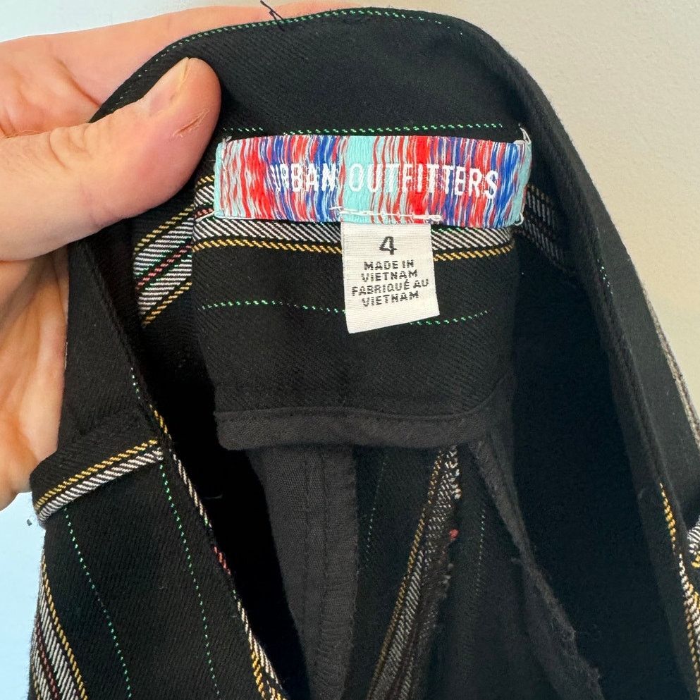 Urban Outfitters Urban Outfitters Y2K Marcella Striped Flare Trousers Size 27" / US 4 / IT 40 - 7 Thumbnail