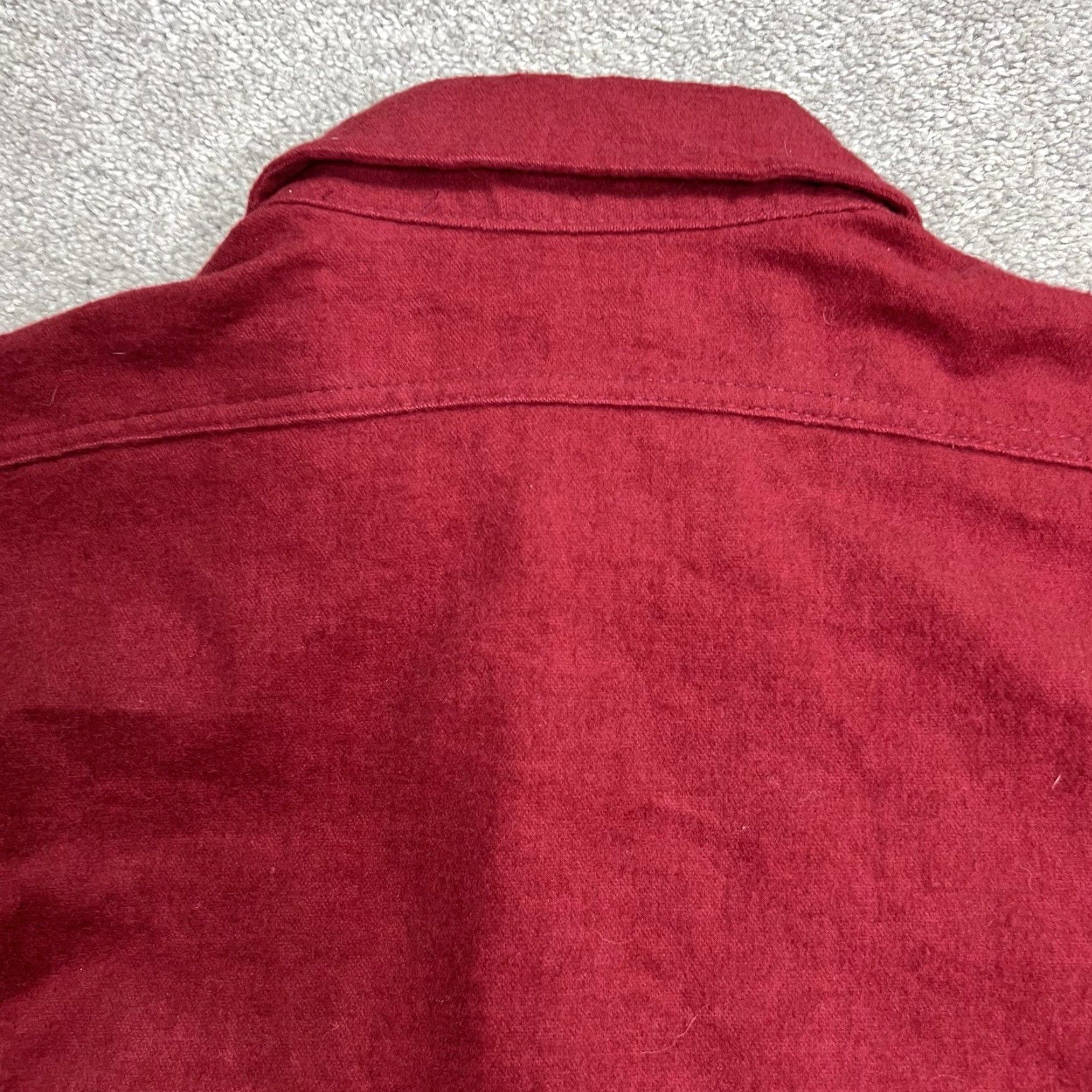 Vintage VINTAGE Woolrich Shirt Men XL Red Flannel Button Up Pockets 90s Cotton Wool USA Regular Mens Size US XL / EU 56 / 4 - 6 Thumbnail