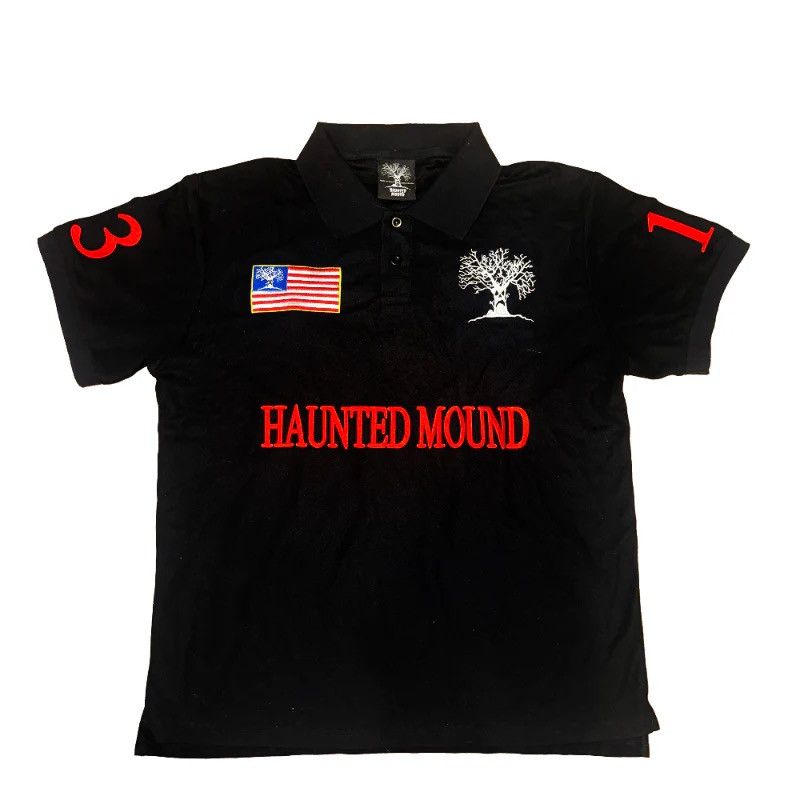 Haunted Mound 3XL Haunted Mound Black Polo | Grailed