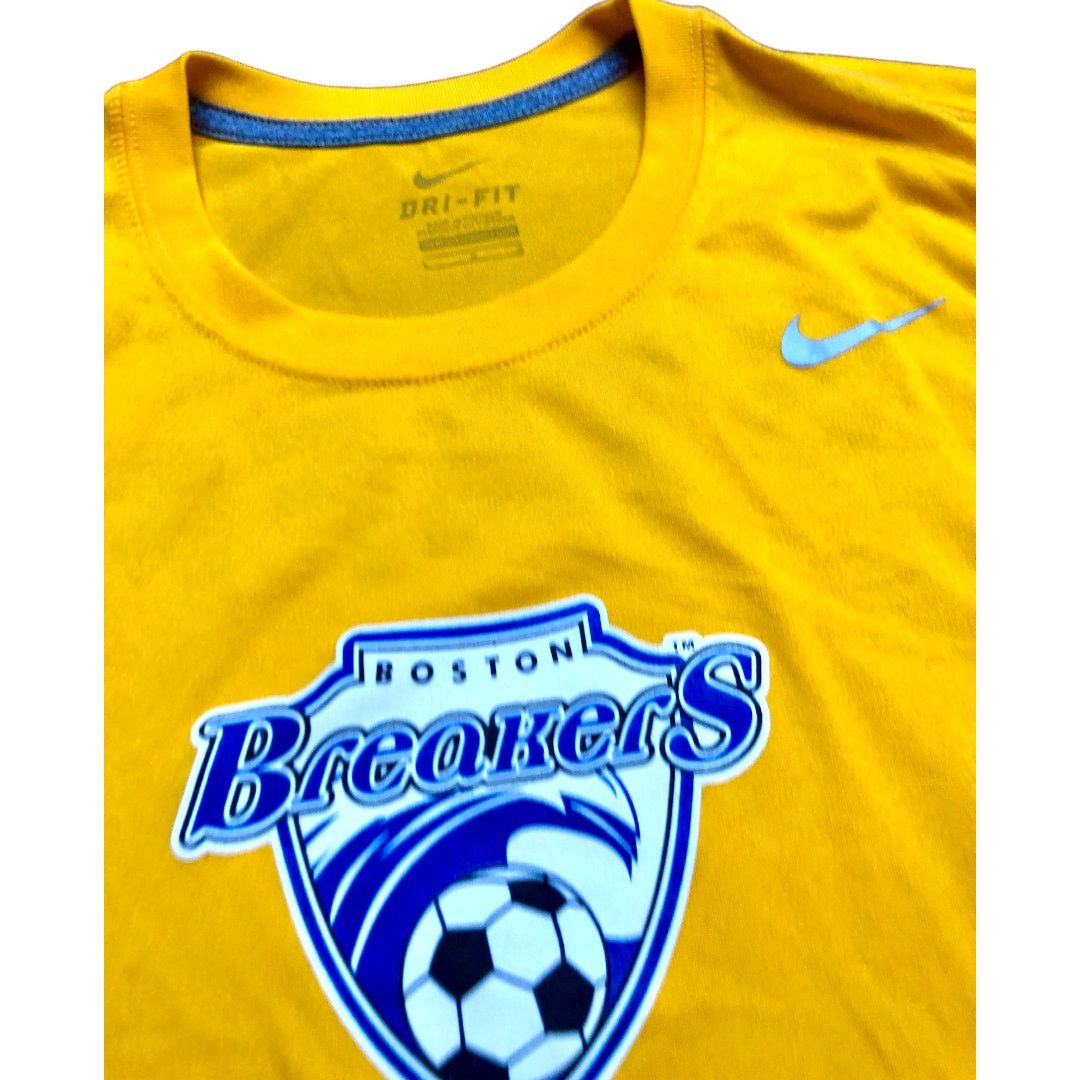 Nike Boston Breakers Nike DriFit Large Yellow Training Shirt Size US L / EU 52-54 / 3 - 3 Thumbnail