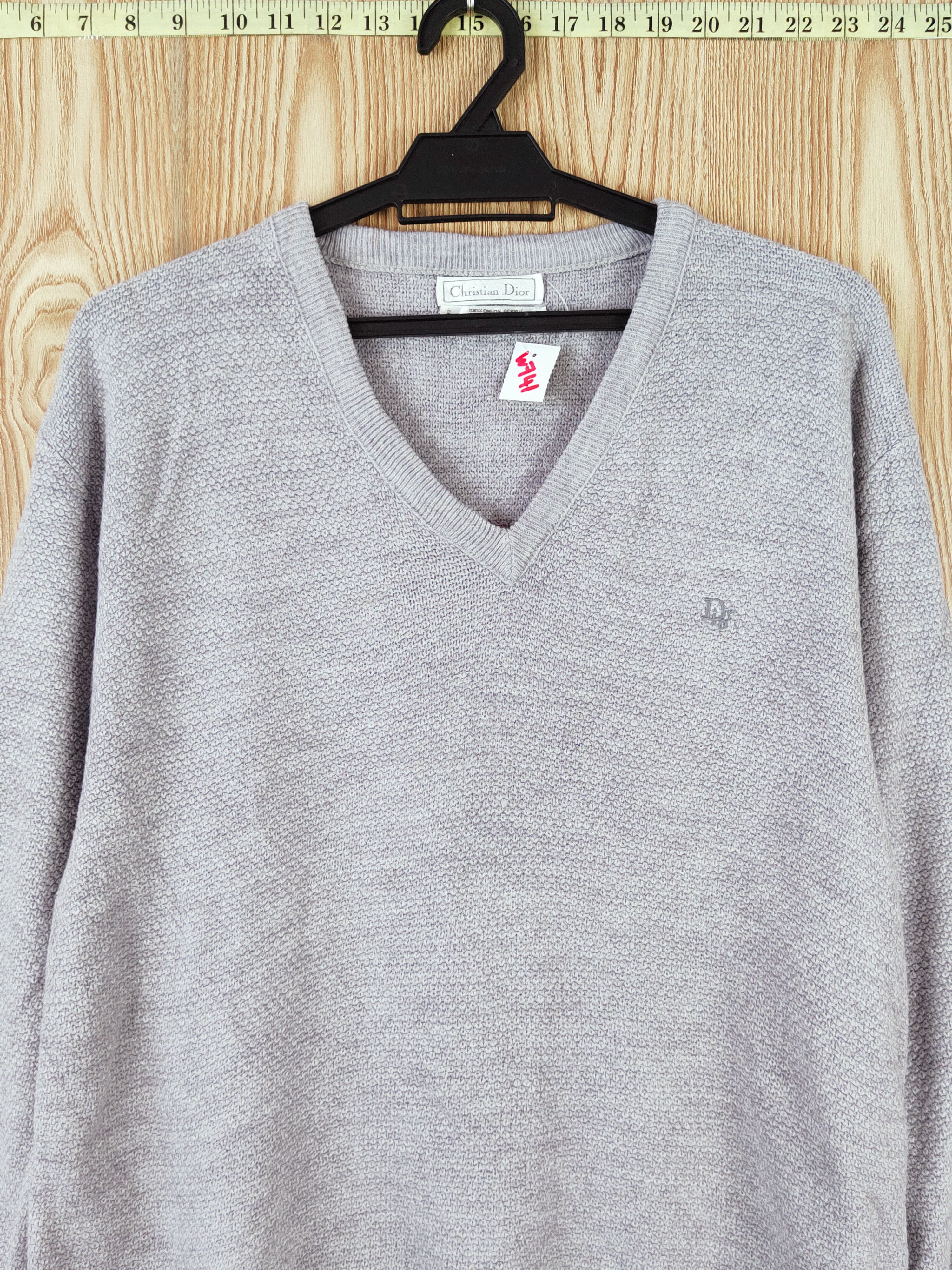 Christian Dior Monsieur DL Christian Dior Blue Knitwear Sweatshirts #W741 Size US XL / EU 56 / 4 - 2 Thumbnail