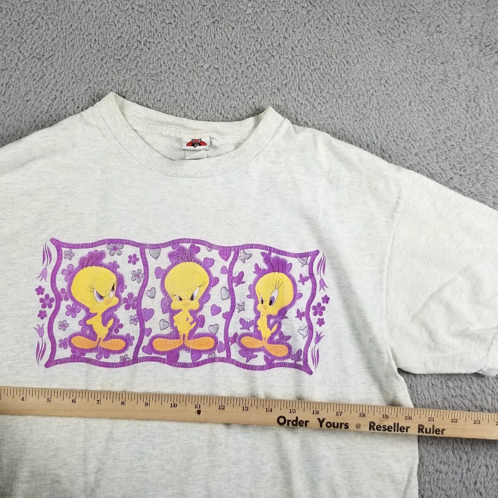Vintage VINTAGE 90s Looney Tunes Tweety Bird T-Shirt Adult Large Blue Graphic Mens Size US L / EU 52-54 / 3 - 6 Thumbnail