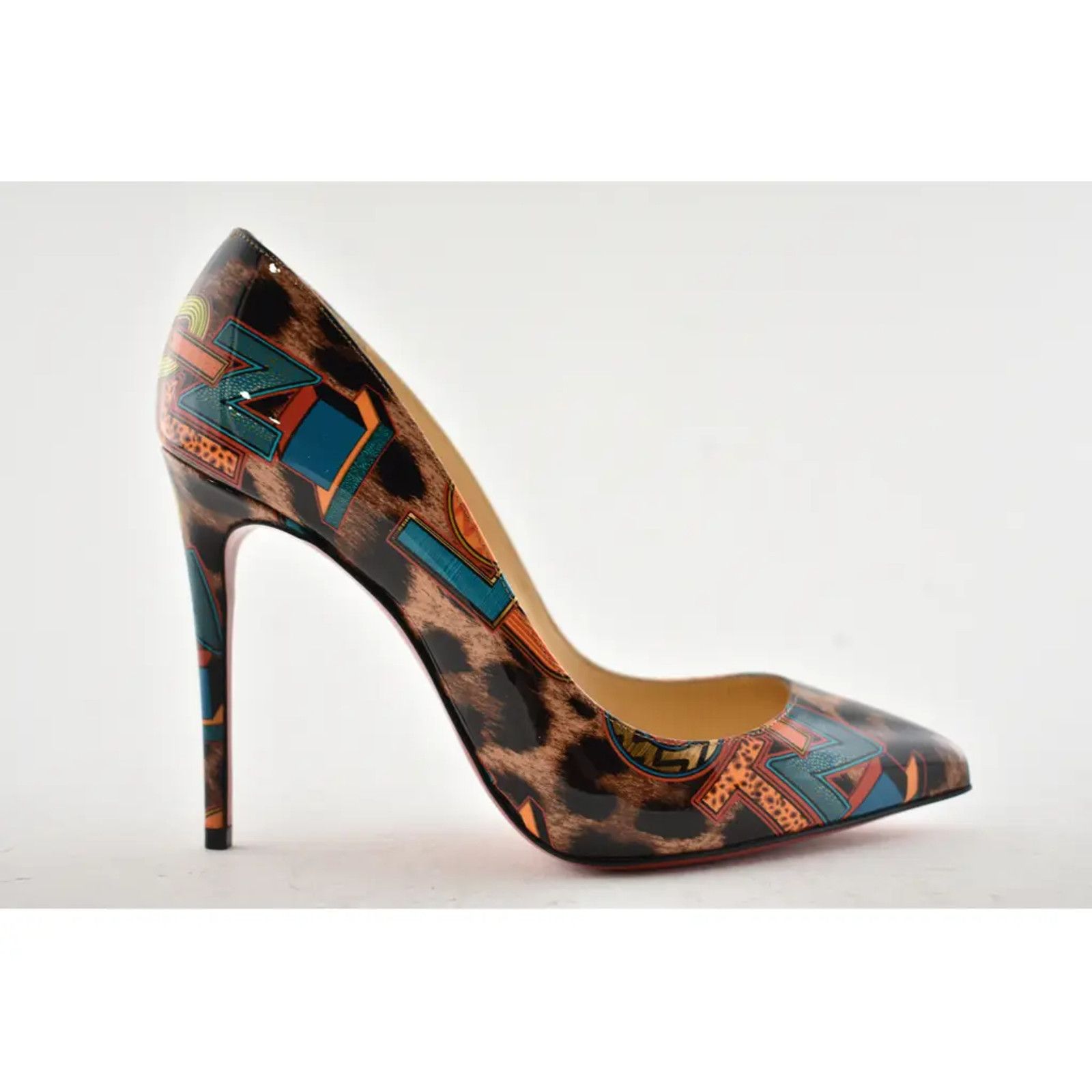 Christian Louboutin Christian Louboutin Pigalle Follies Black Loubileo Leopard Size US 5.5 / IT 35.5 - 2 Thumbnail