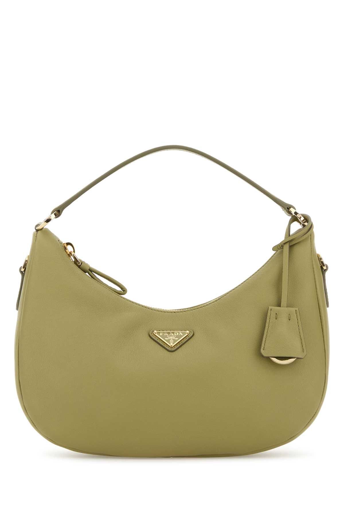 Prada Sage Green Leather Handbag Size ONE SIZE - 1 Thumbnail