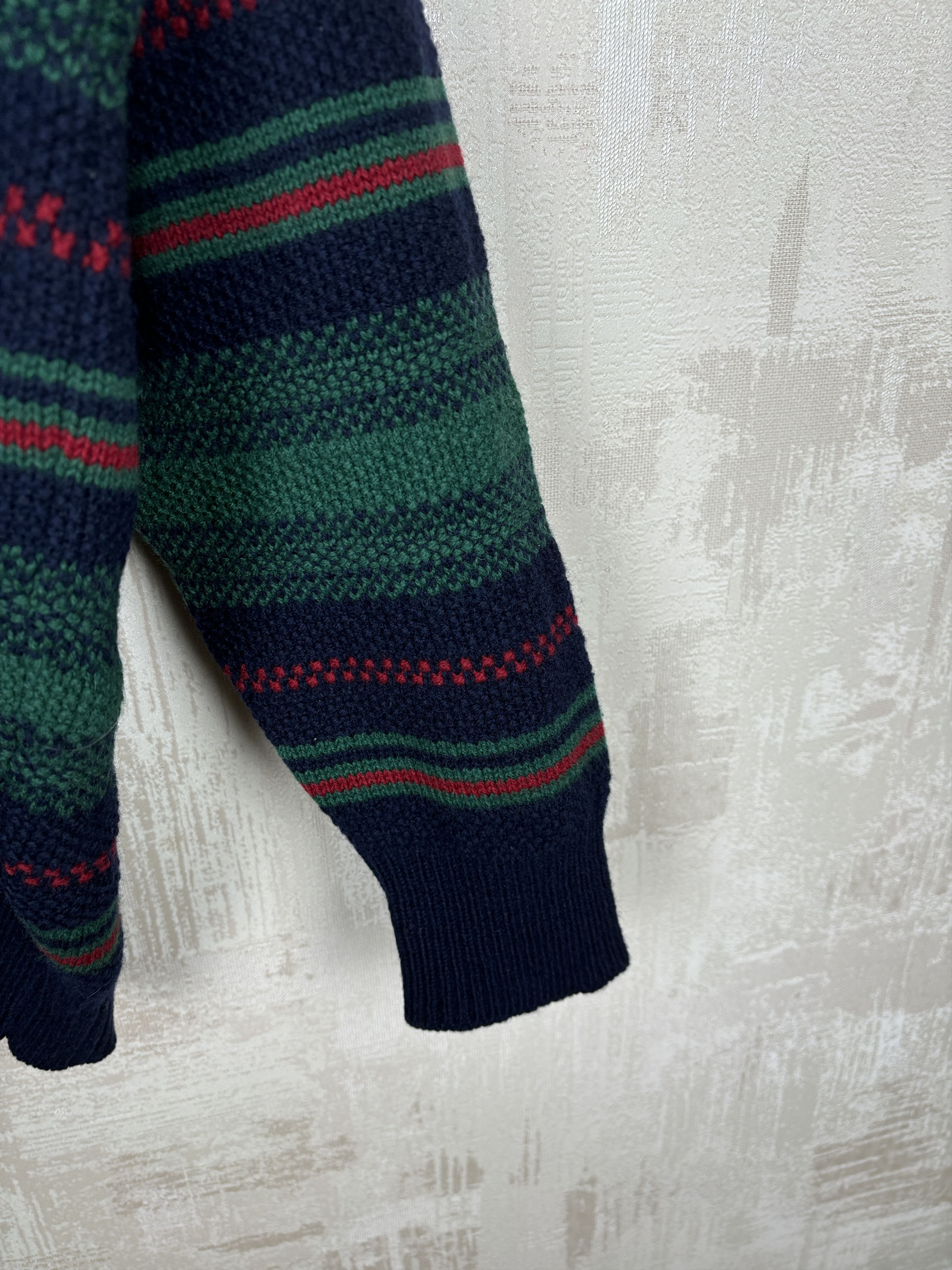 Alan Paine × Vintage Alan Paine Wool Crew Sweater Striped Size UK 40" EU 48 Size US L / EU 52-54 / 3 - 7 Thumbnail
