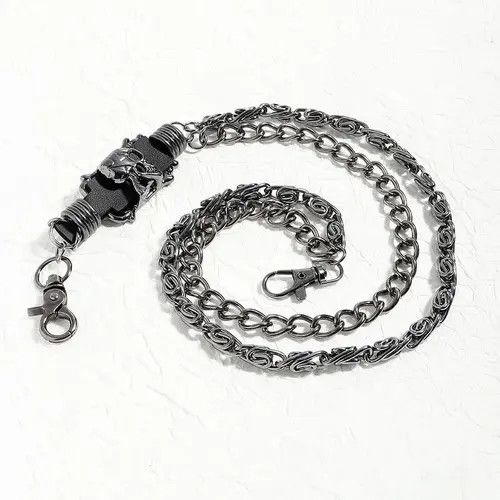 Jewelry Dark Skull Double Layers Pants Chain Size ONE SIZE - 4 Thumbnail