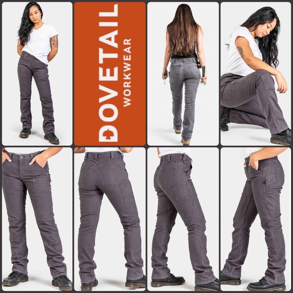 Designer NWT - Dovetail Workwear Britt Utility Grey Canvas, 12 Size 34" / US 12 / IT 48 - 1 Thumbnail