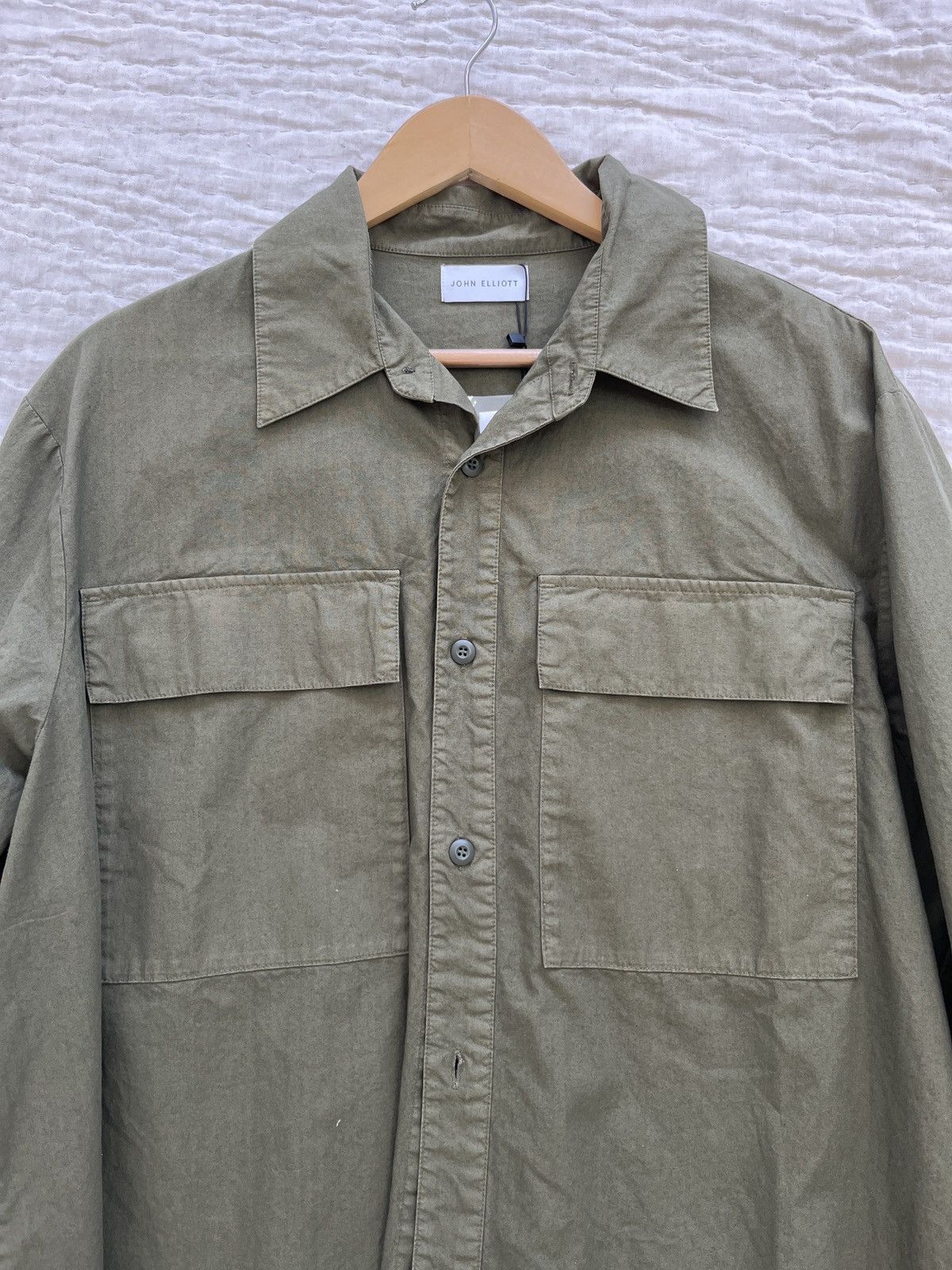John Elliott Cotton Himalayan Work Shirt / Juniper / 1 / Small Size US S / EU 44-46 / 1 - 6 Thumbnail