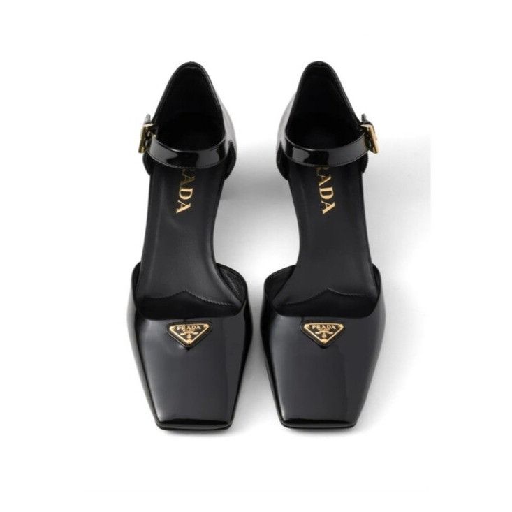 Prada Prada Vernice 35mm Patent-Leather Pumps NIB Size US 9.5 / IT 39.5 - 3 Thumbnail