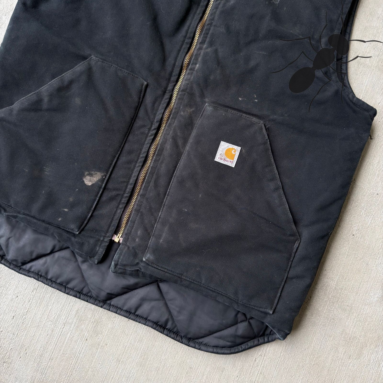 Carhartt × Vintage Carhartt black quilted work wear vest Size US M / EU 48-50 / 2 - 2 Thumbnail