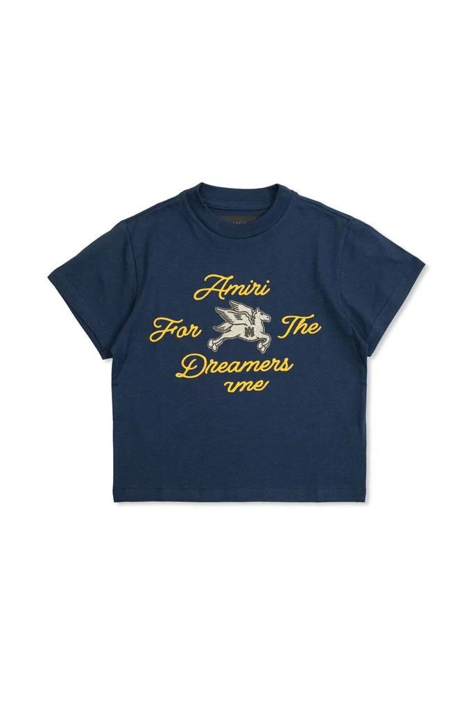 Amiri o1s1wg110126 Size: KIDS 4 / Logo Detailed Crewneck T-Shirt Size US XXS / EU 40 - 1 Thumbnail
