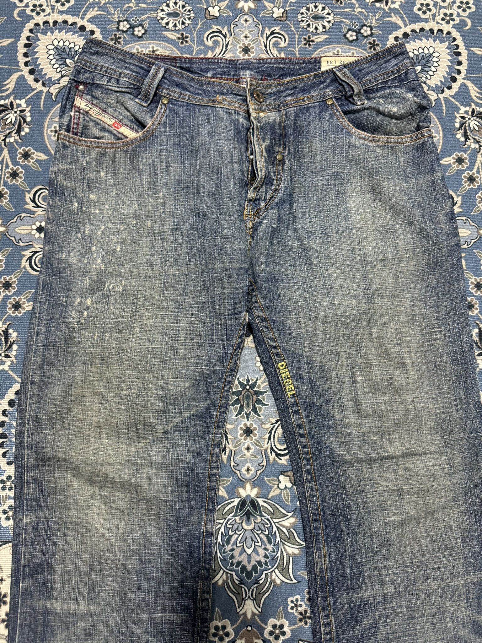 Diesel × Vintage Vintage Diesel Industry Model Slammer Distressed Jeans Size US 32 / EU 48 - 4 Thumbnail