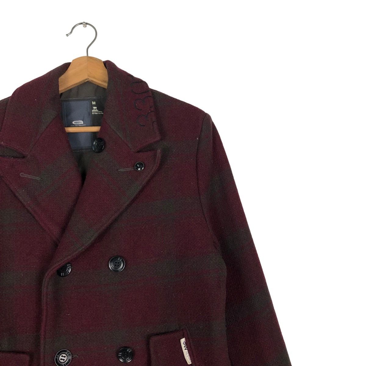 Hysteric Glamour 🔥Wool Biker Jacket Double Collar G Raw Japan Tartan Design Size US M / EU 48-50 / 2 - 6 Thumbnail