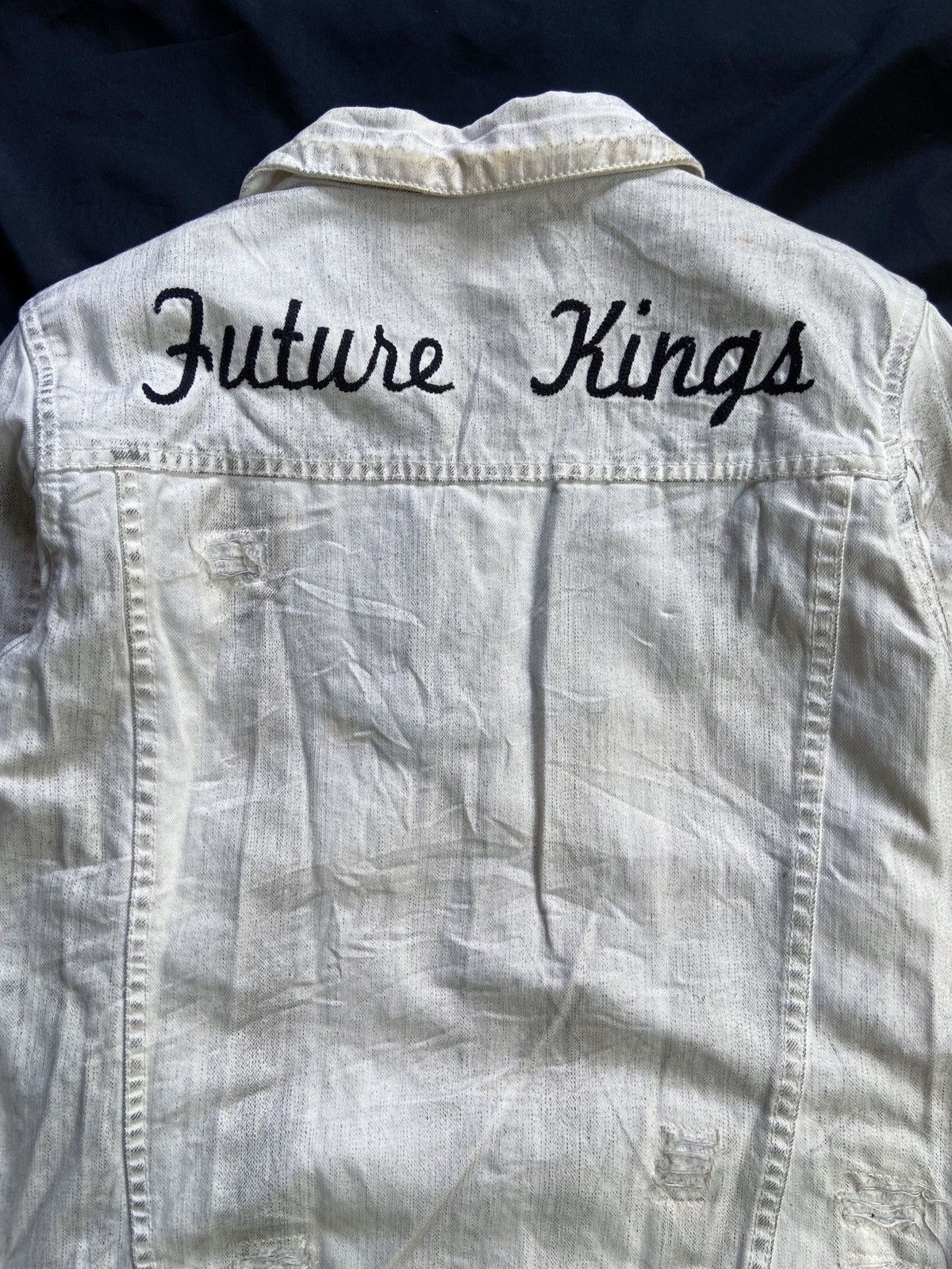 In The Attic IN THE ATTIC PUNK DISTRESSED DENIM JACKET Size US M / EU 48-50 / 2 - 17 Thumbnail