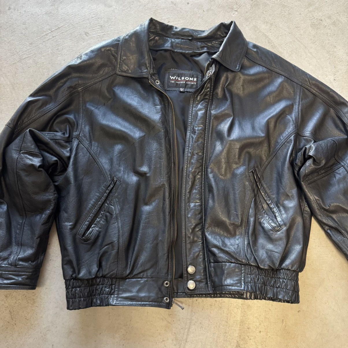 Wilsons Leather 1980s wilson leather jacket Size US XL / EU 56 / 4 - 2 Thumbnail