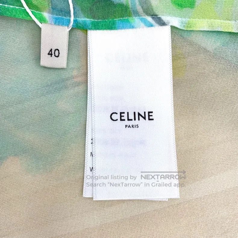 Celine Celine Colorful Silk Long Sleeve Shirt. Size US M / EU 48-50 / 2 - 6 Thumbnail