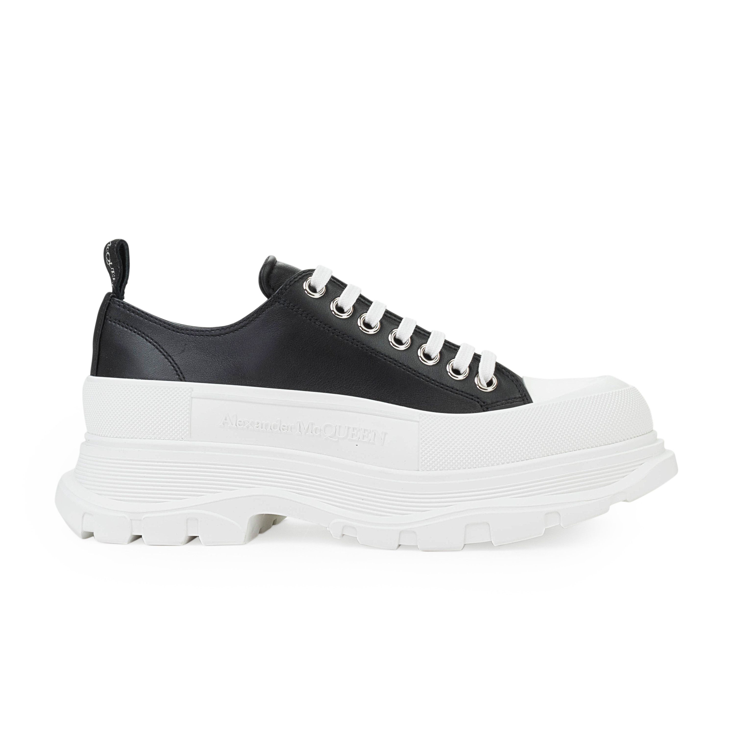 Alexander McQueen SCARPA PELE GOMMA BLACK WHITE SNEAKERS SIZE 41 Grailed