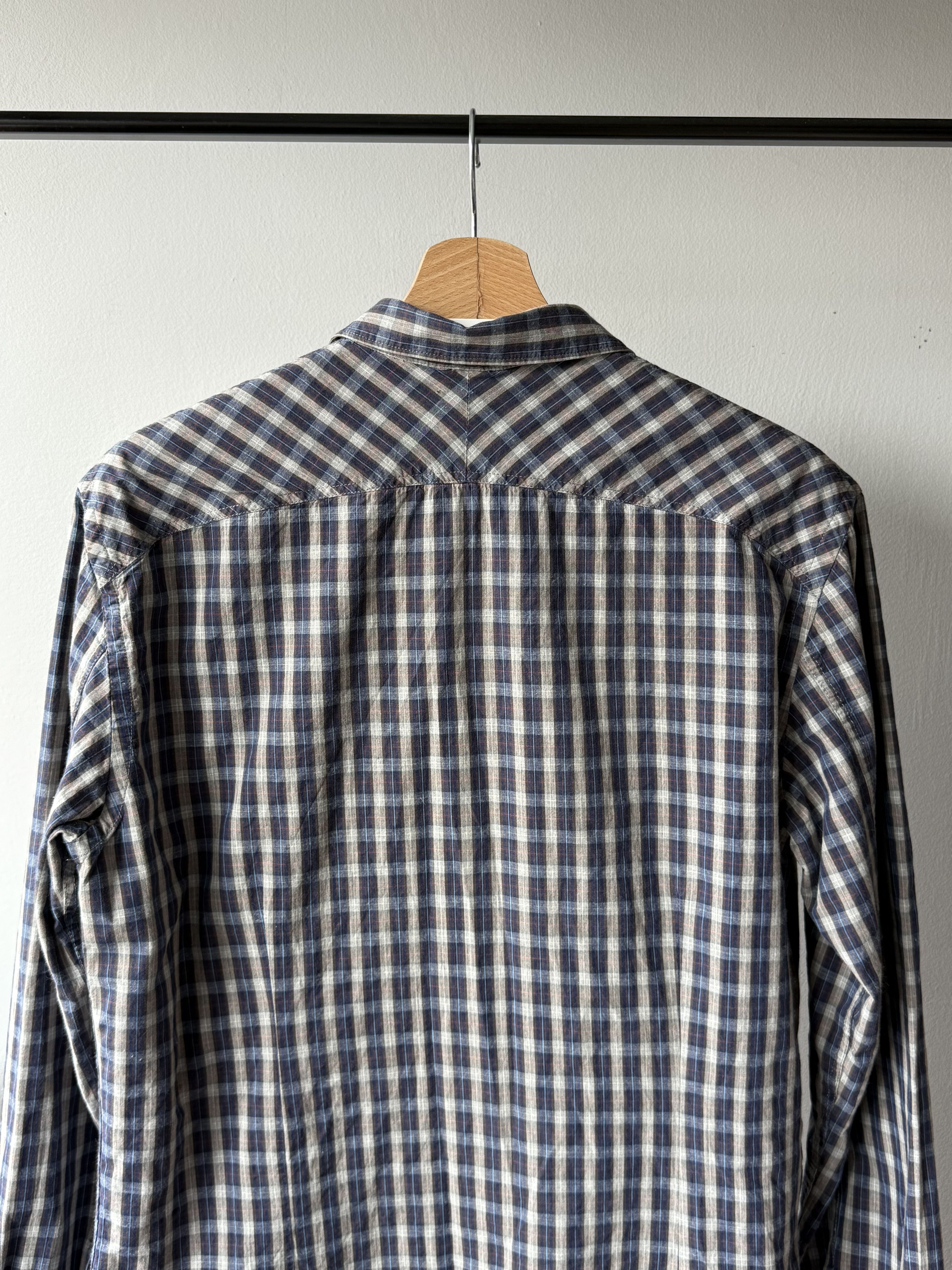 Paul Smith Paul Smith Jeans Plaid Tailored Fit Cotton Long Sleeve Shirt Size US L / EU 52-54 / 3 - 4 Thumbnail