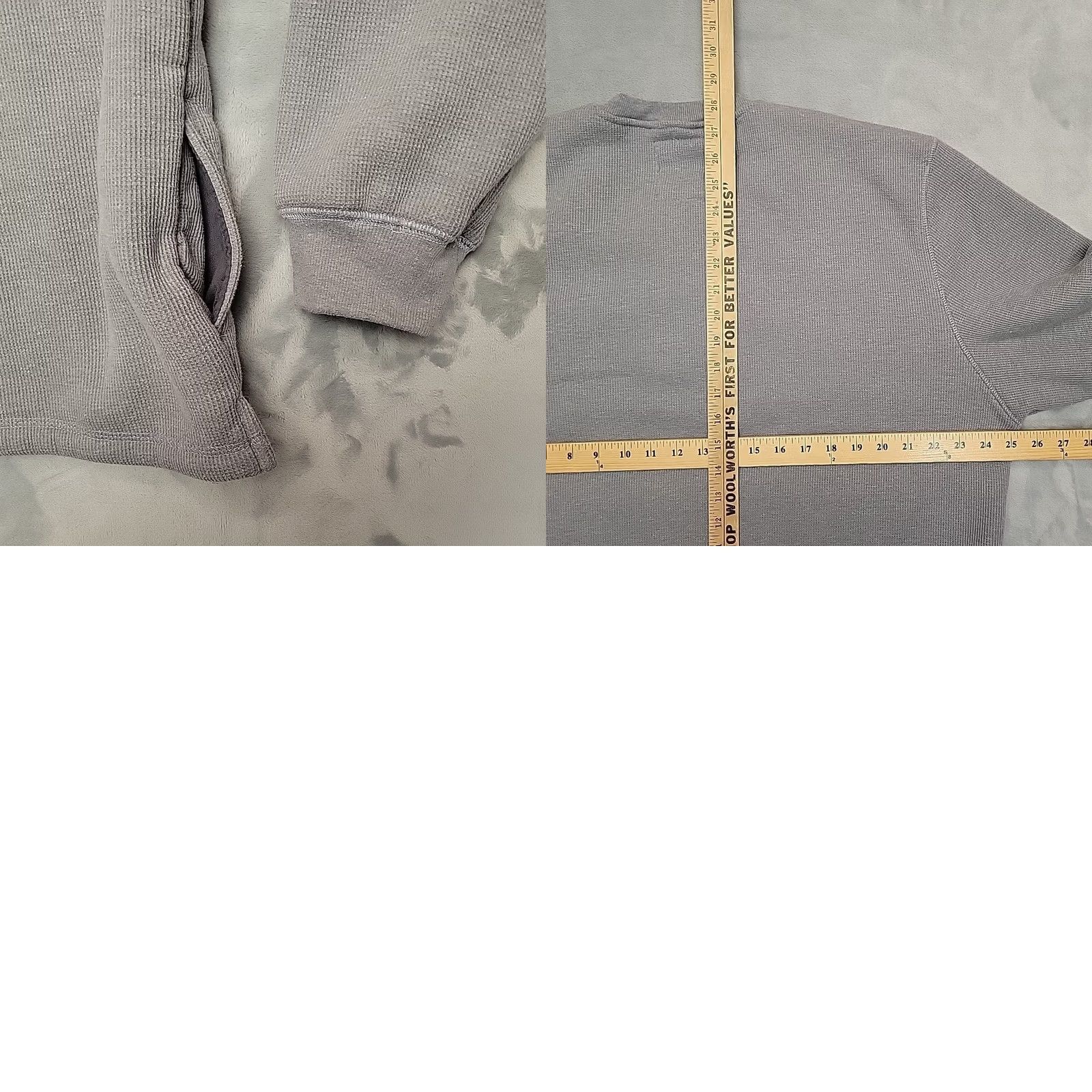 Vintage Cloudveil Mountainworks Sweater Mens XXL Gray LS Henley Sherpa Button Pullover Size US XXL / EU 58 / 5 - 8 Thumbnail