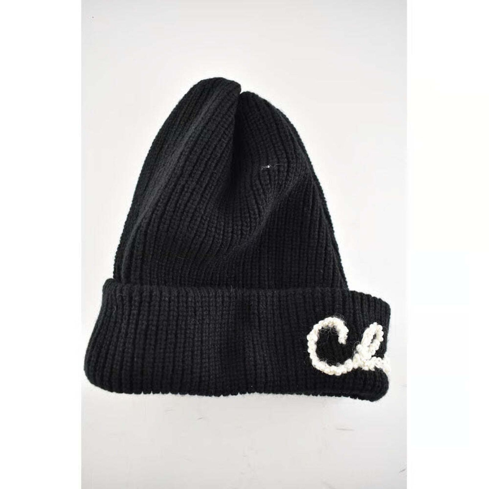 Chanel Chanel REV Black Pearl CC Script Logo Beanie Winter Hat Size ONE SIZE - 5 Thumbnail